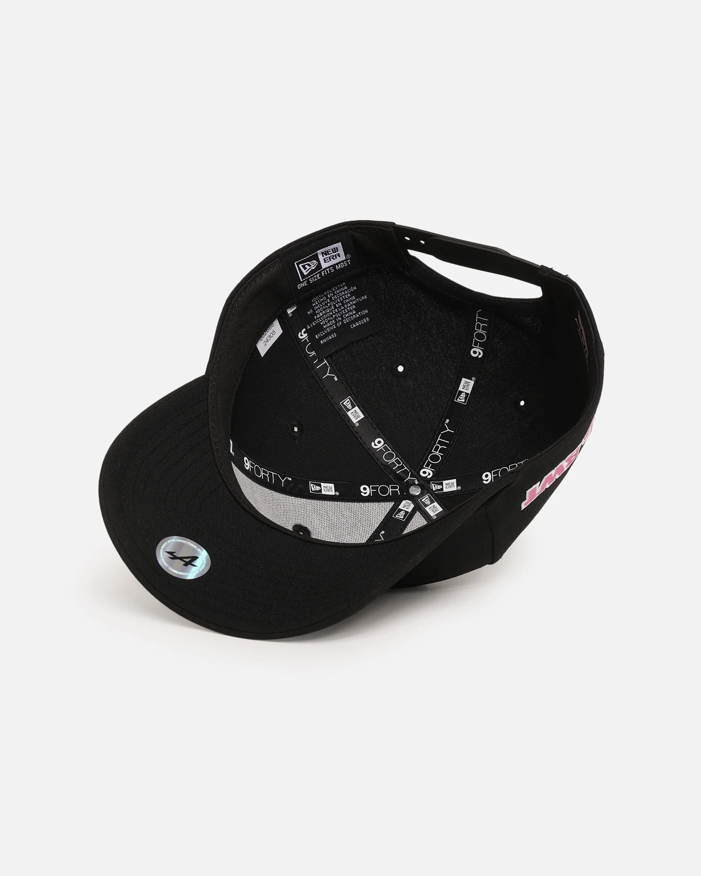 New Era x Alpine F1 Visa Cards Essential 9FORTY A-Frame Snapback Black - Image 6
