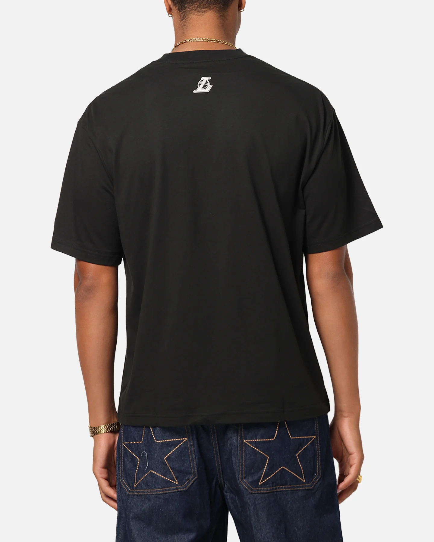 New Era X Bristol Studio Los Angeles Lakers 'Teams Edition' T-Shirt Black - Image 2