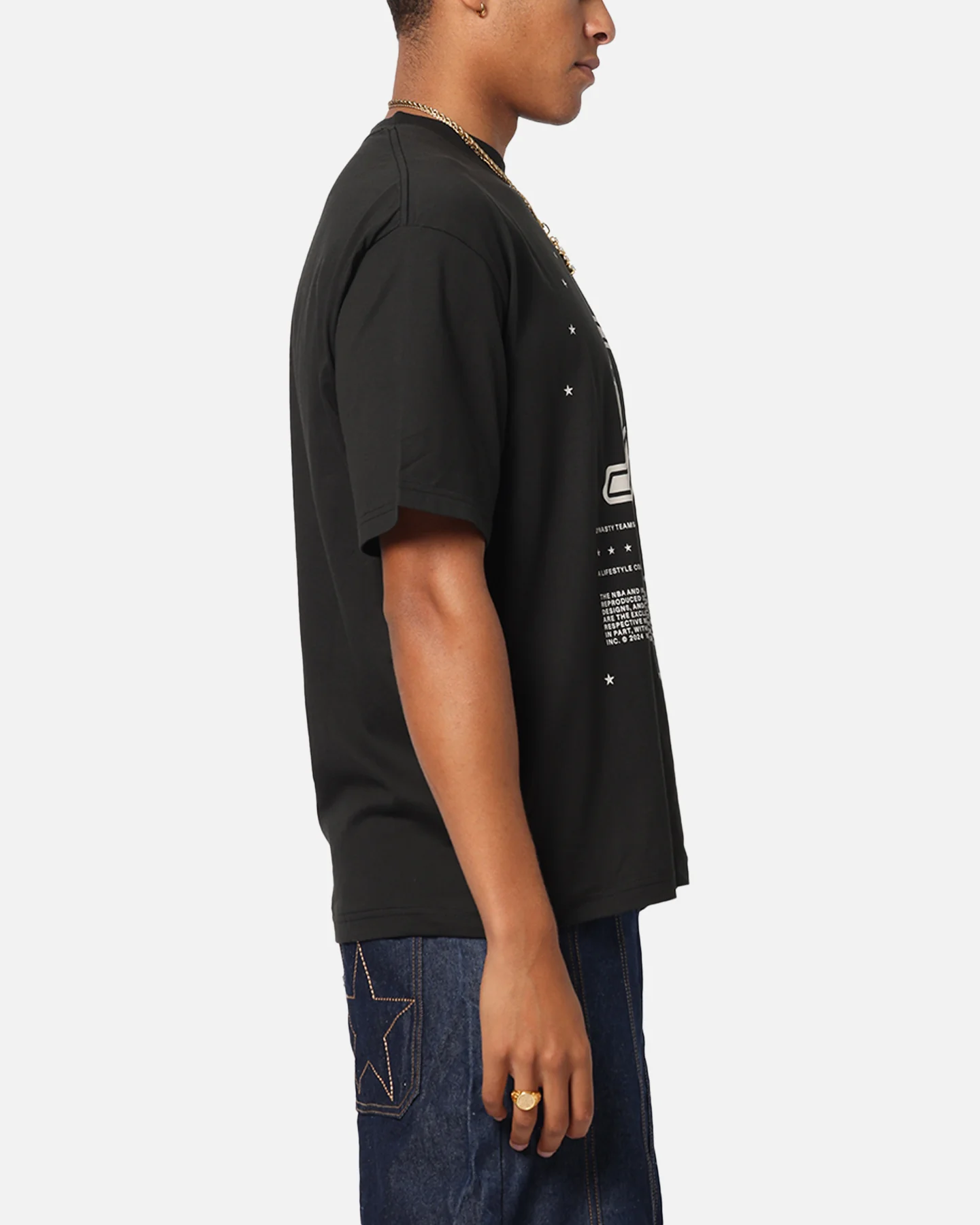 New Era X Bristol Studio Los Angeles Lakers 'Teams Edition' T-Shirt Black - Image 5