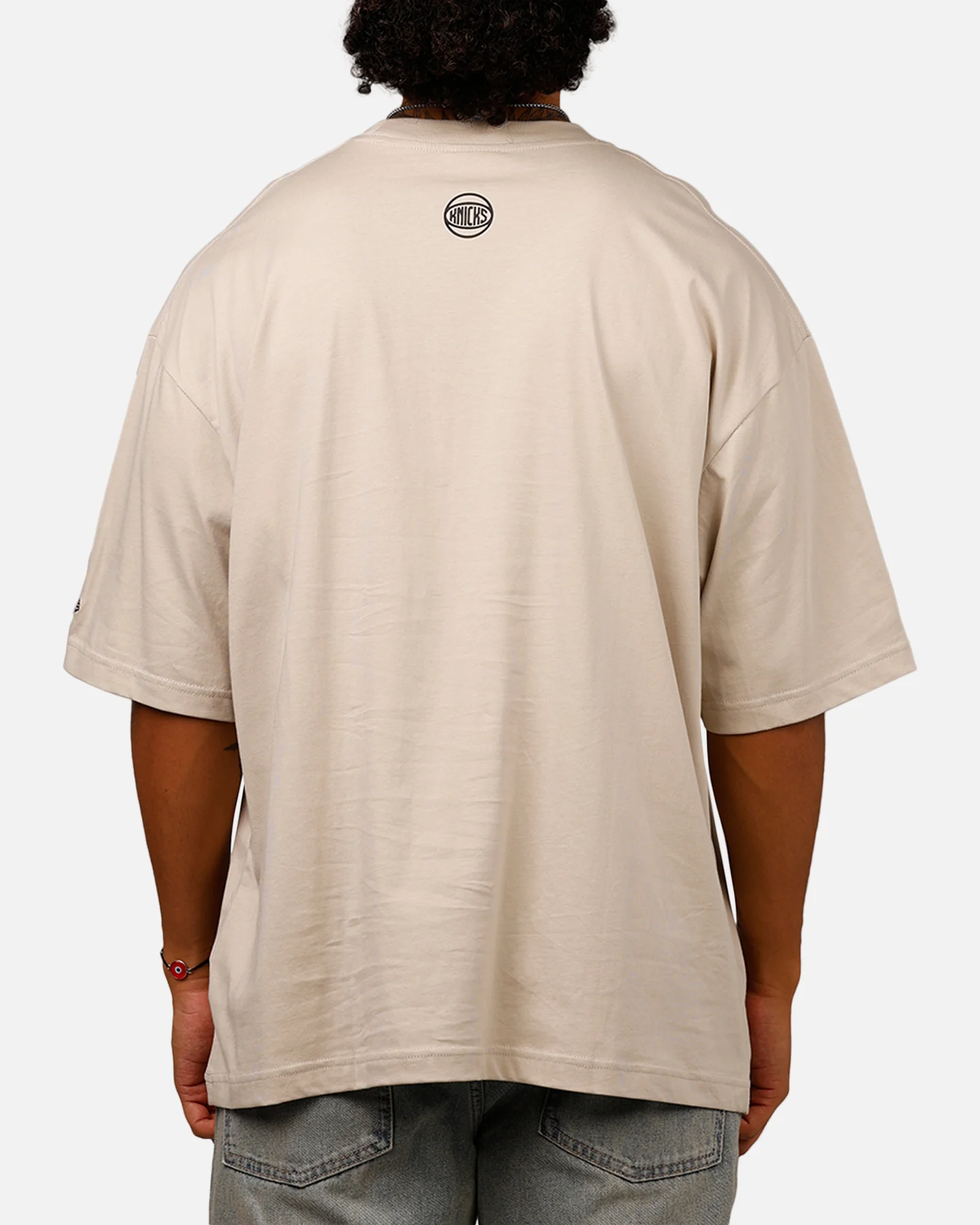 New Era X Bristol Studio New York Knicks 'Teams Edition' T-Shirt Stone - Image 2
