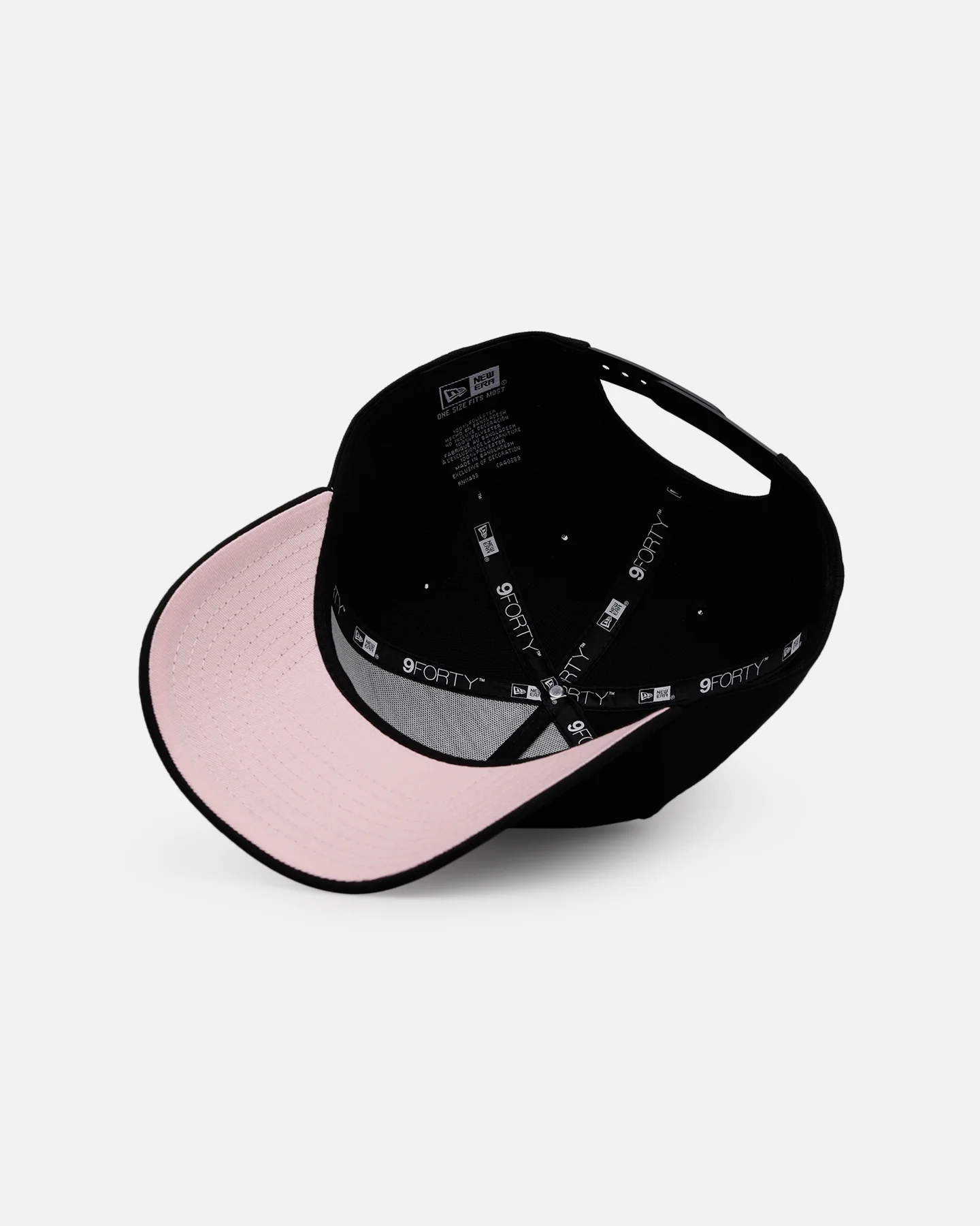 New Era X Culture Kings 'Black & Pink' 9FORTY A-Frame Snapback Black/Pink - Image 6