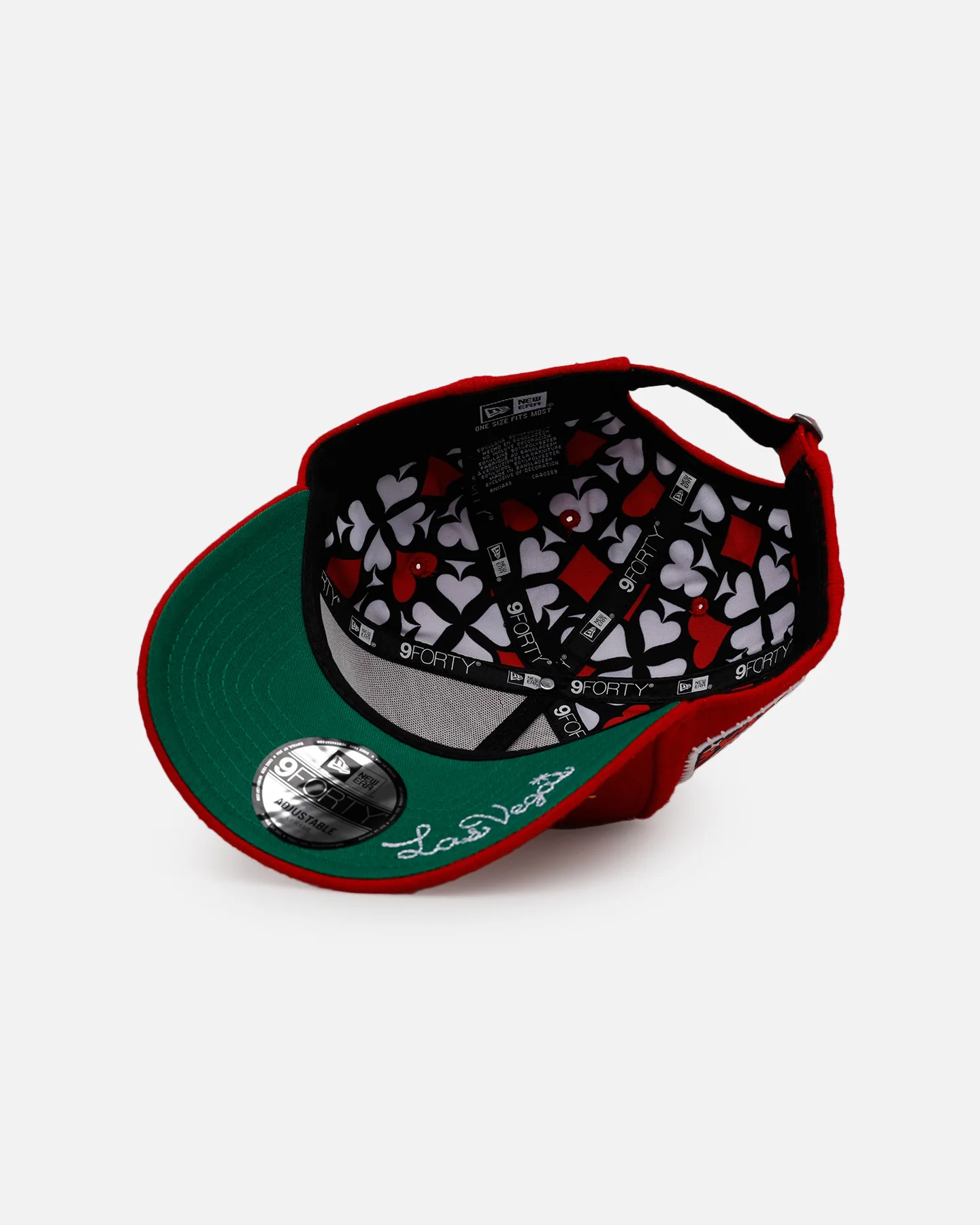 New Era X Culture Kings 'Lost Wages' 9FORTY A-Frame Snapback Red - Image 6