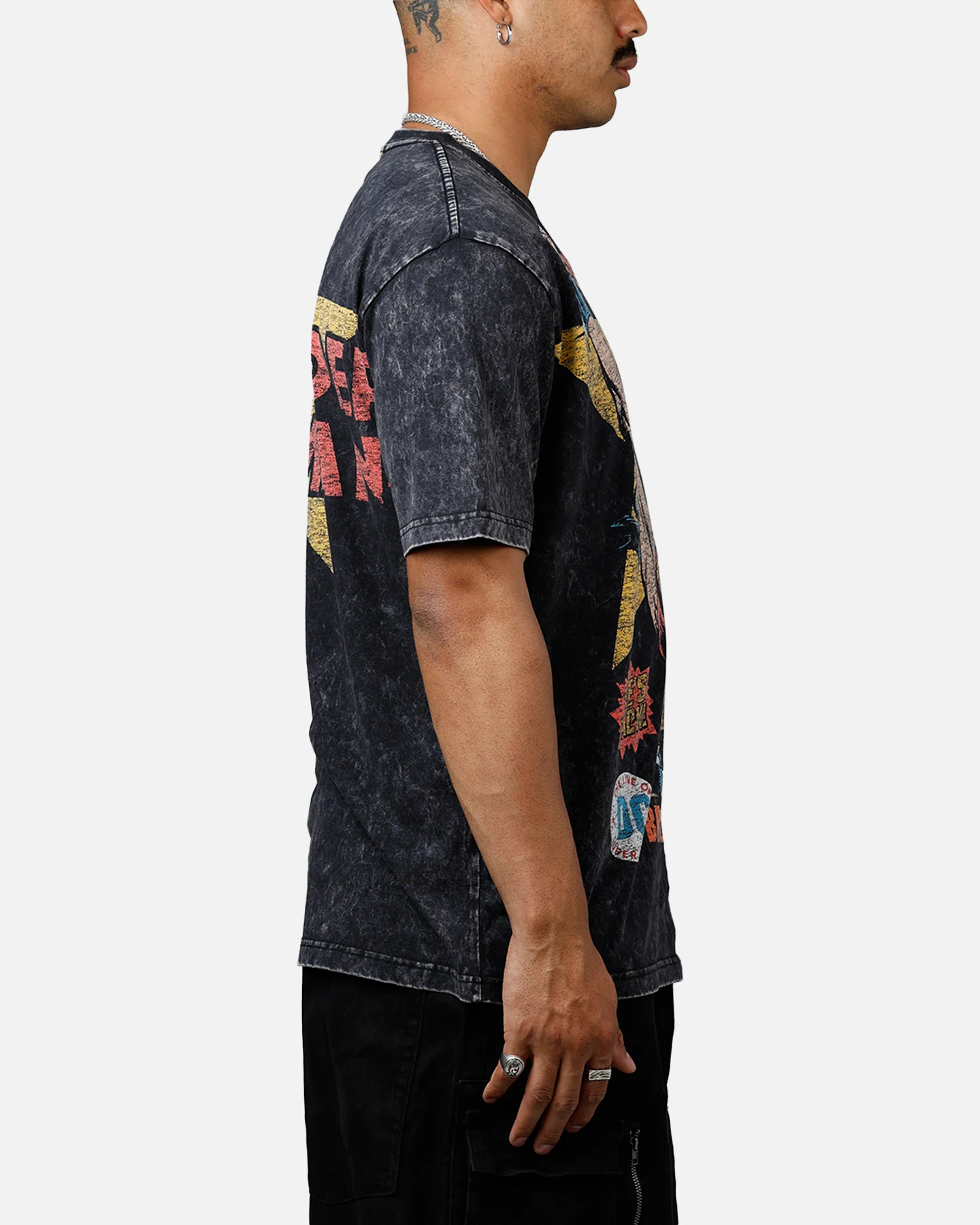 New Era X DC Wonder Women T-Shirt Washed Black - Image 4