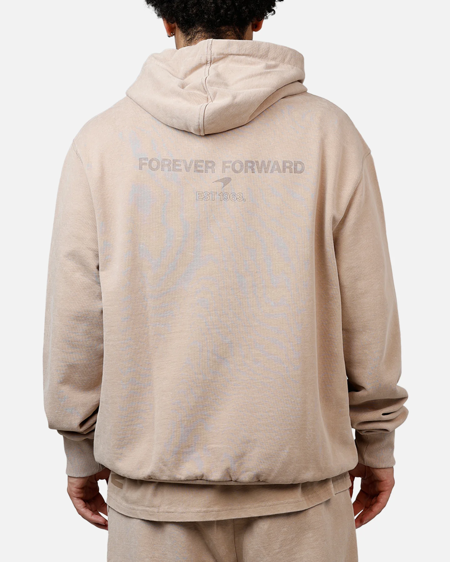 New Era X Mclaren Hoodie Taupe - Image 2