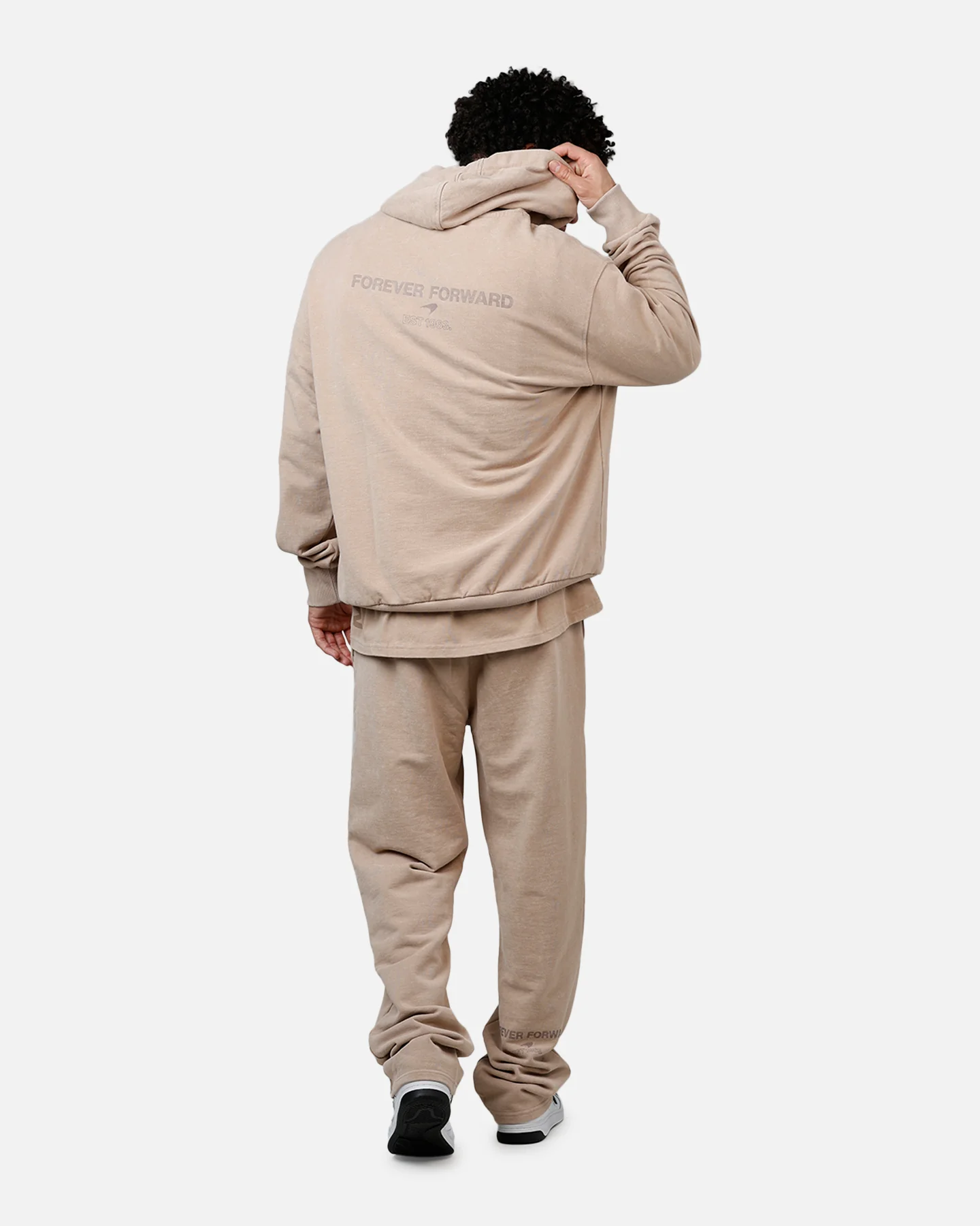New Era X Mclaren Hoodie Taupe - Image 6