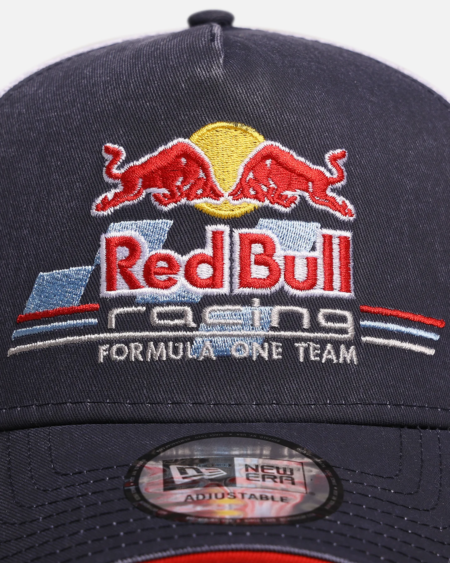 New Era X Red Bull Racing F1 9FORTY A-Frame Trucker Snapback Dark Blue - Image 5