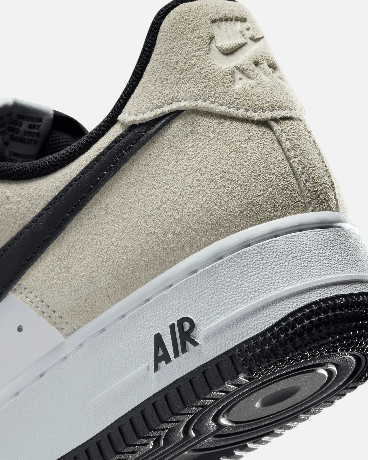 Nike Air Force 1 '07 LV8 White/White-Black - Image 8