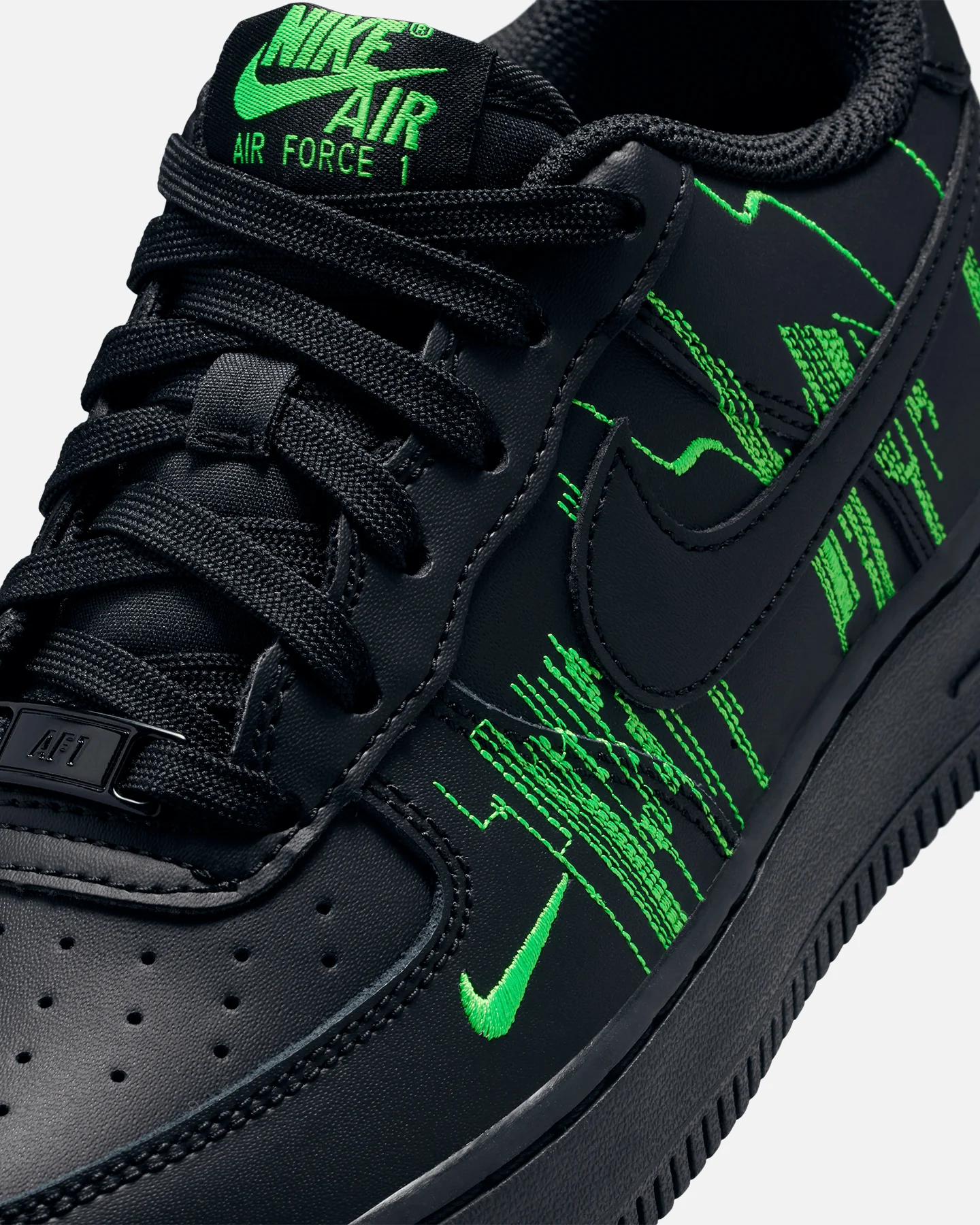 Nike Air Force 1 LV8 4 (GS) Black/Black - Image 6