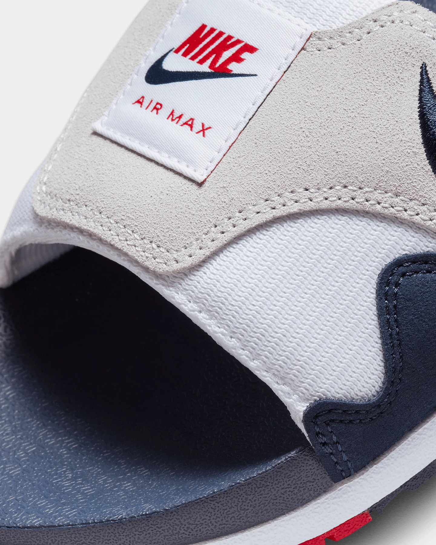 Nike Air Max 1 Slides White/Obsidian - Image 3