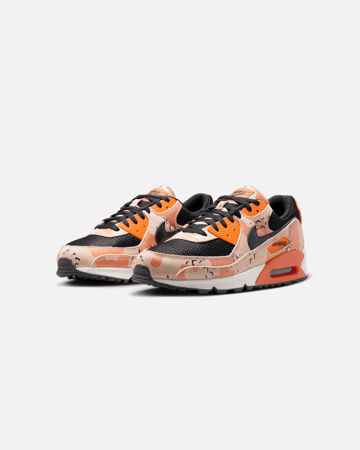 Nike Air Max 90 Premium "Camo" Beige/Black/Safety Orange - Image 2