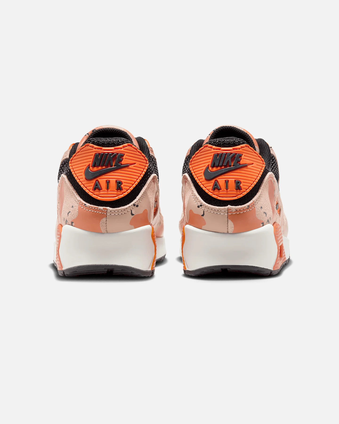 Nike Air Max 90 Premium "Camo" Beige/Black/Safety Orange - Image 3