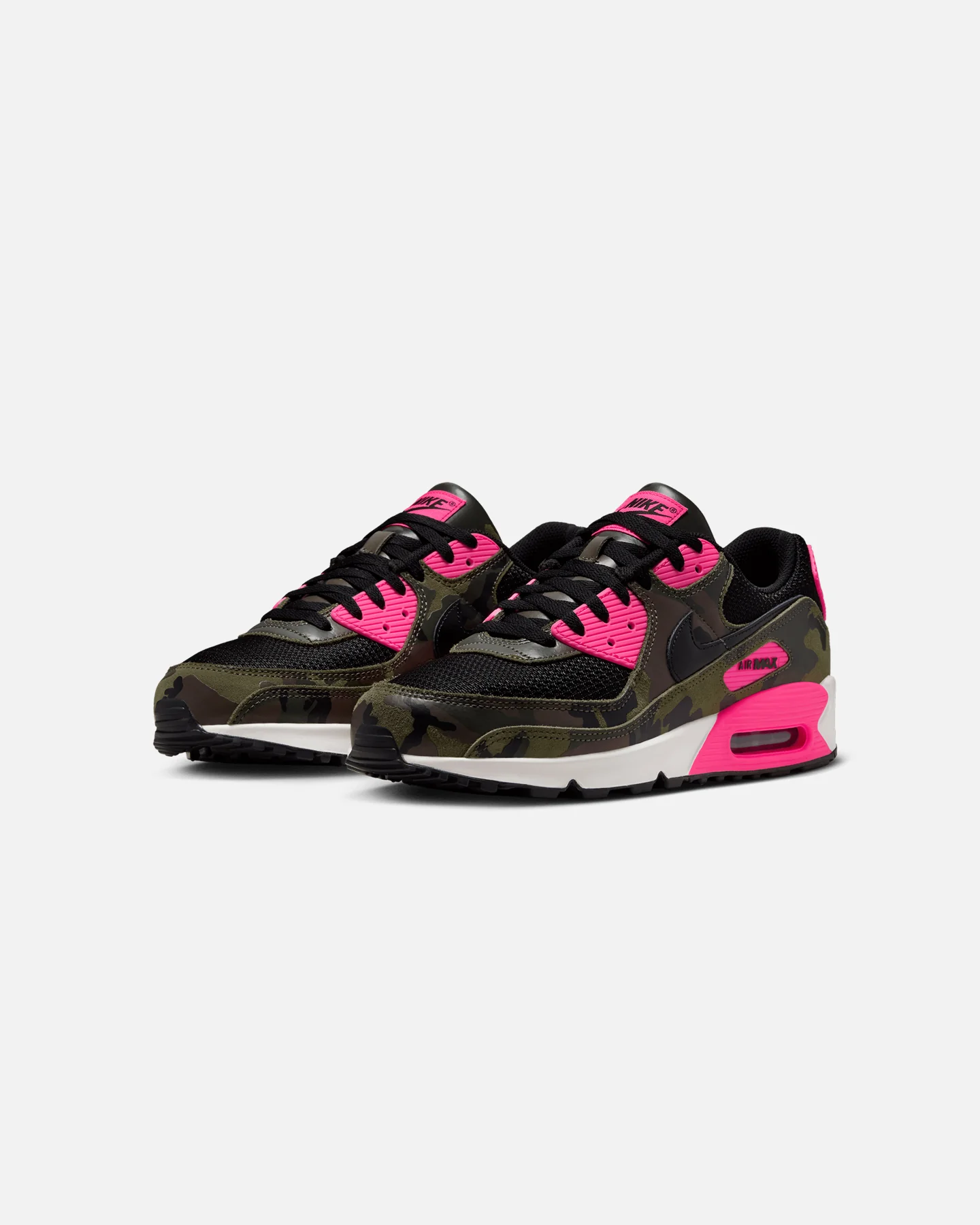 Nike Air Max 90 Premium "Camo" Camo-Sequaia/Black/Hyper Pink - Image 2