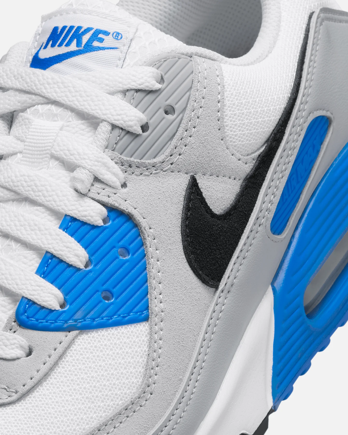 Nike Air Max 90 White/Black Photo Blue - Image 5