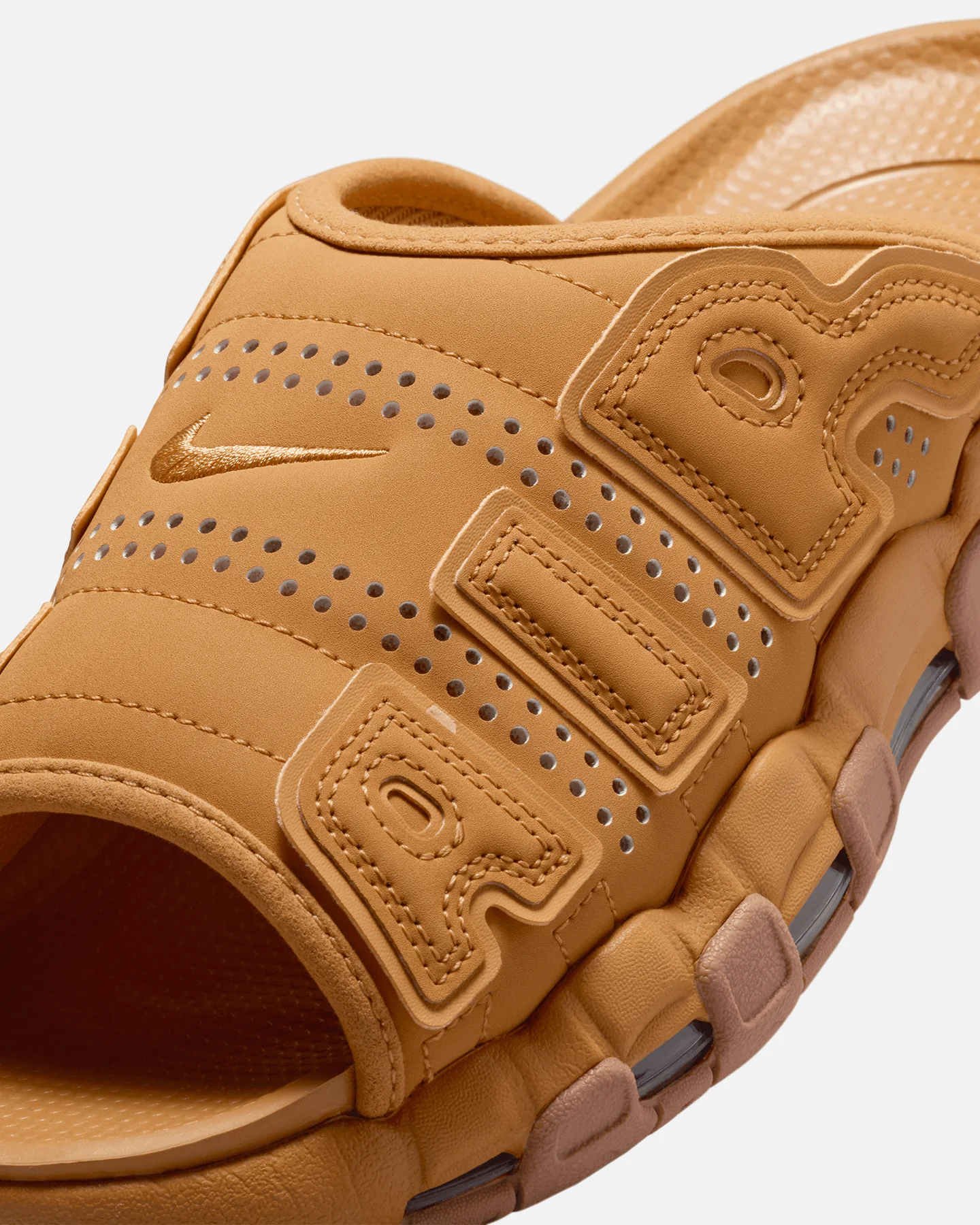 Nike Air More Uptempo Slides Flax - Image 5