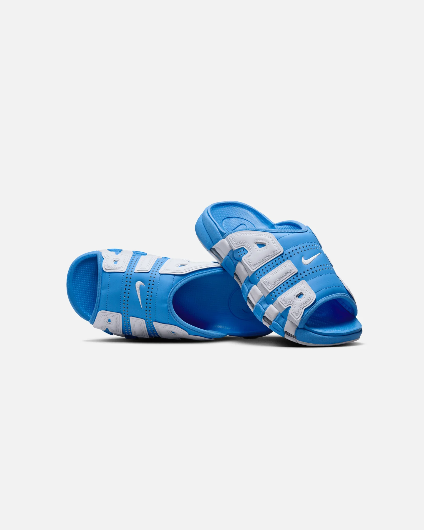 Nike Air More Uptempo Slides University Blue - Image 3