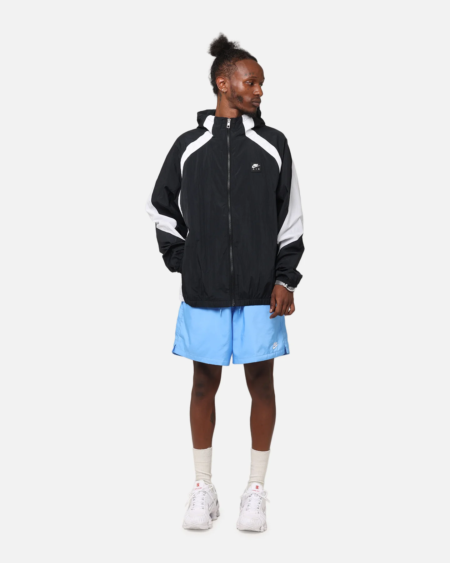 Nike Air Woven Jacket Black/White/White - Image 3