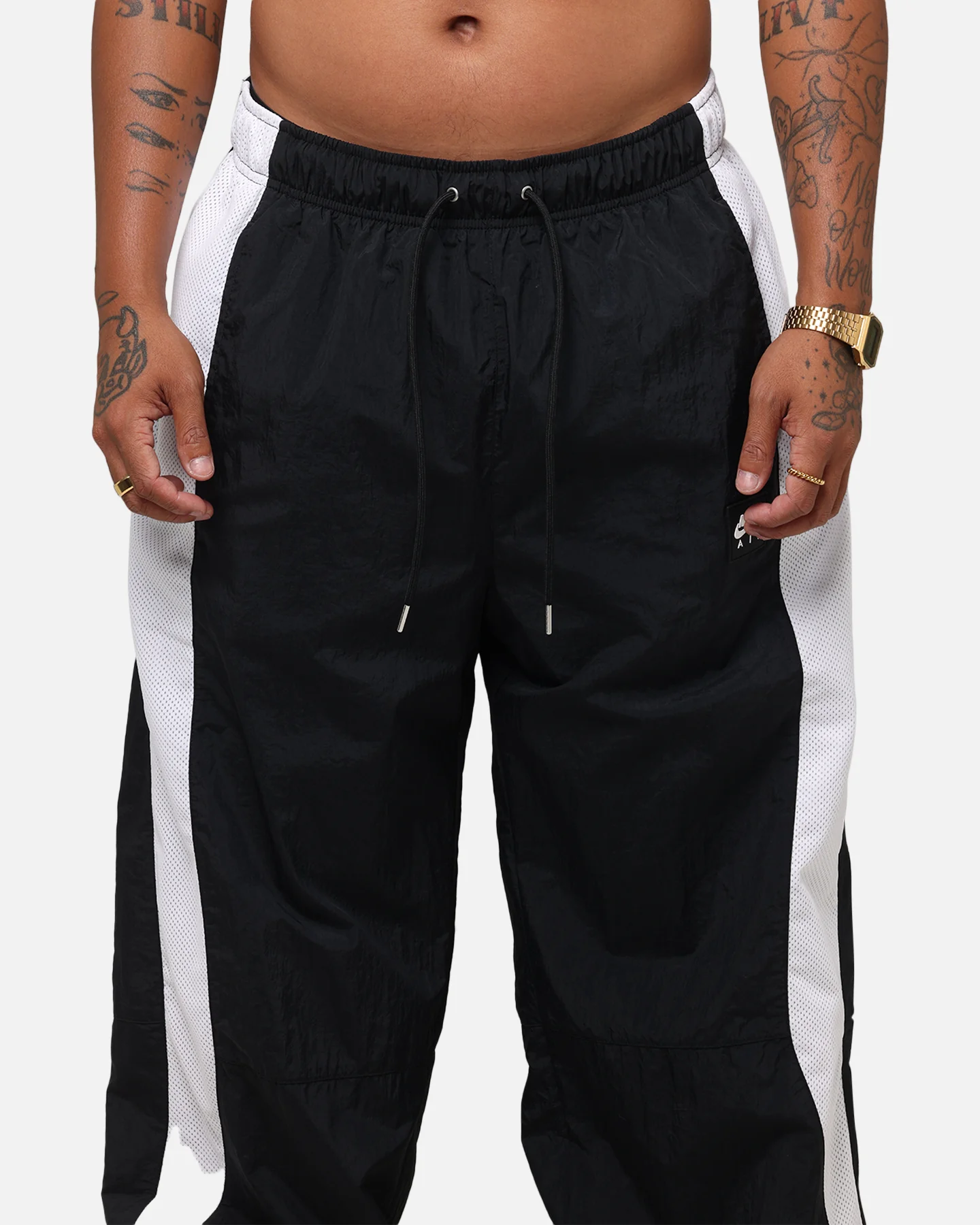 Nike Air Woven Pants Black/White/White - Image 7