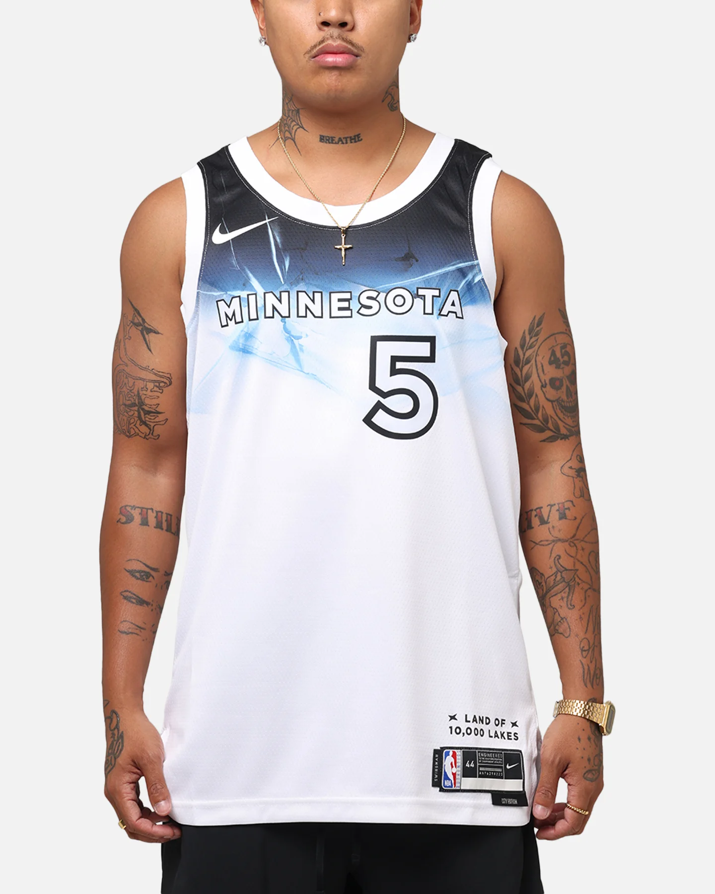 Nike Anthony Edwards Minnesota Timberwolves #5 City Edition 2024/25 Nike Dri-Fit NBA Swingman Jersey White