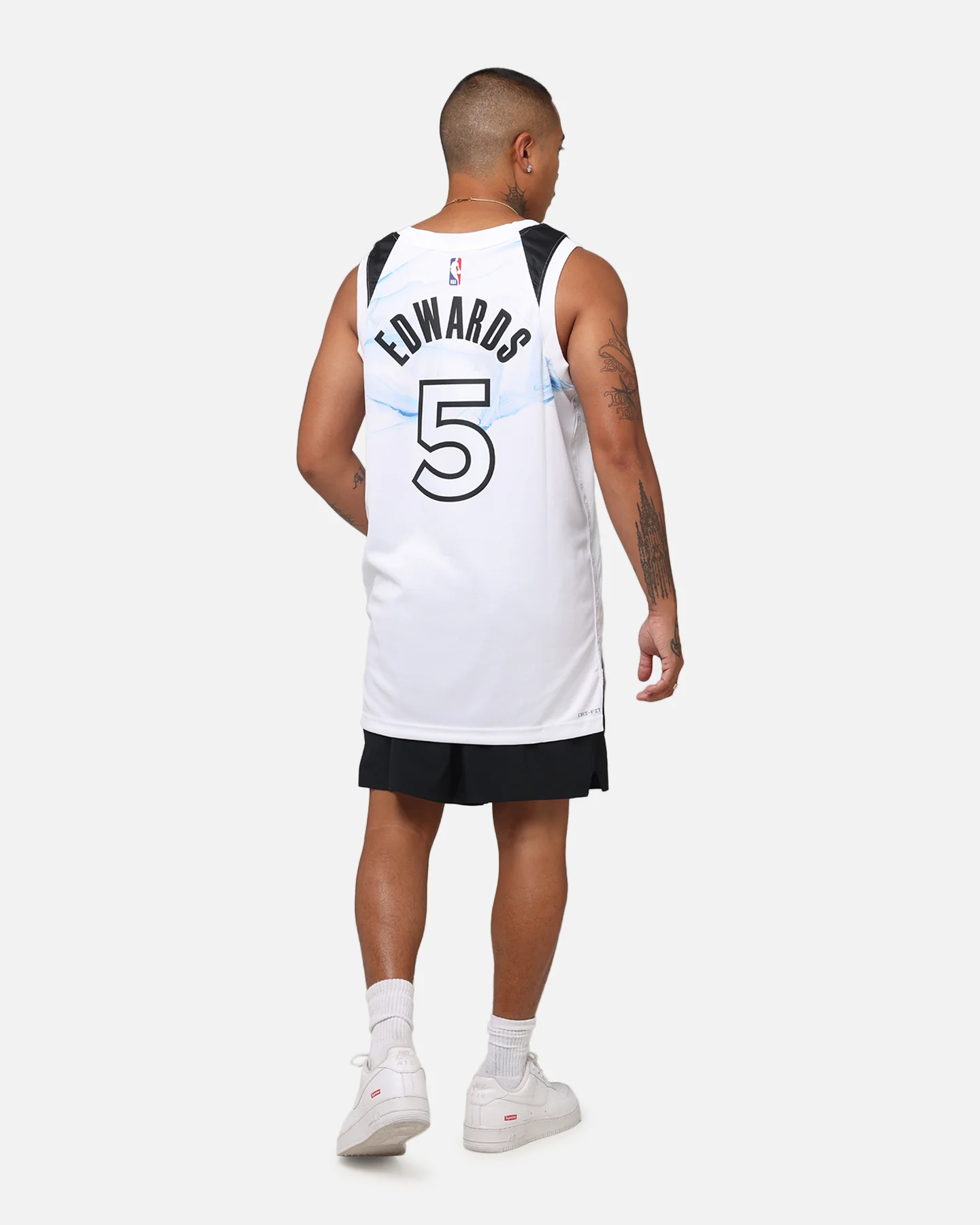 Nike Anthony Edwards Minnesota Timberwolves #5 City Edition 2024/25 Nike Dri-Fit NBA Swingman Jersey White - Image 4