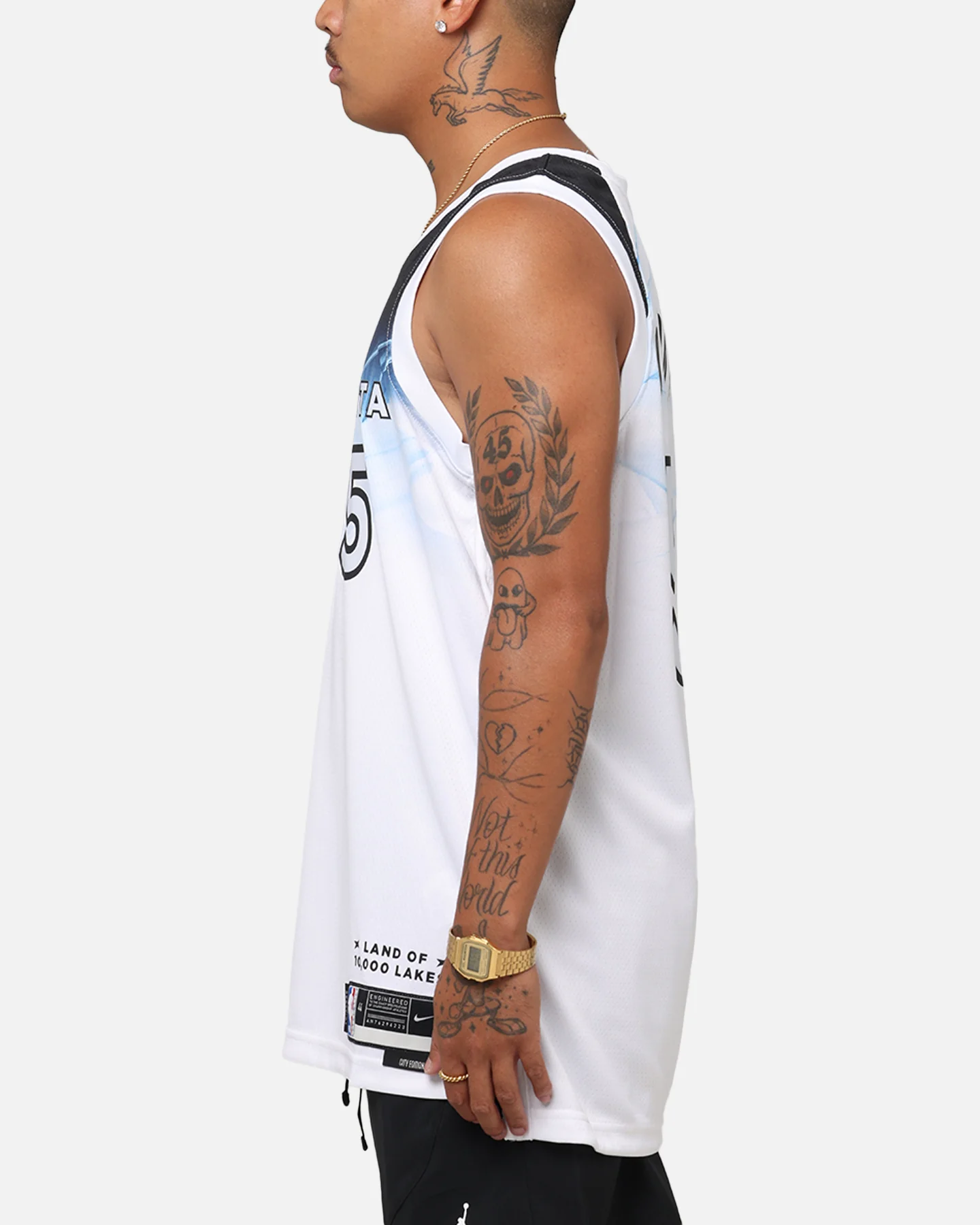 Nike Anthony Edwards Minnesota Timberwolves #5 City Edition 2024/25 Nike Dri-Fit NBA Swingman Jersey White - Image 6