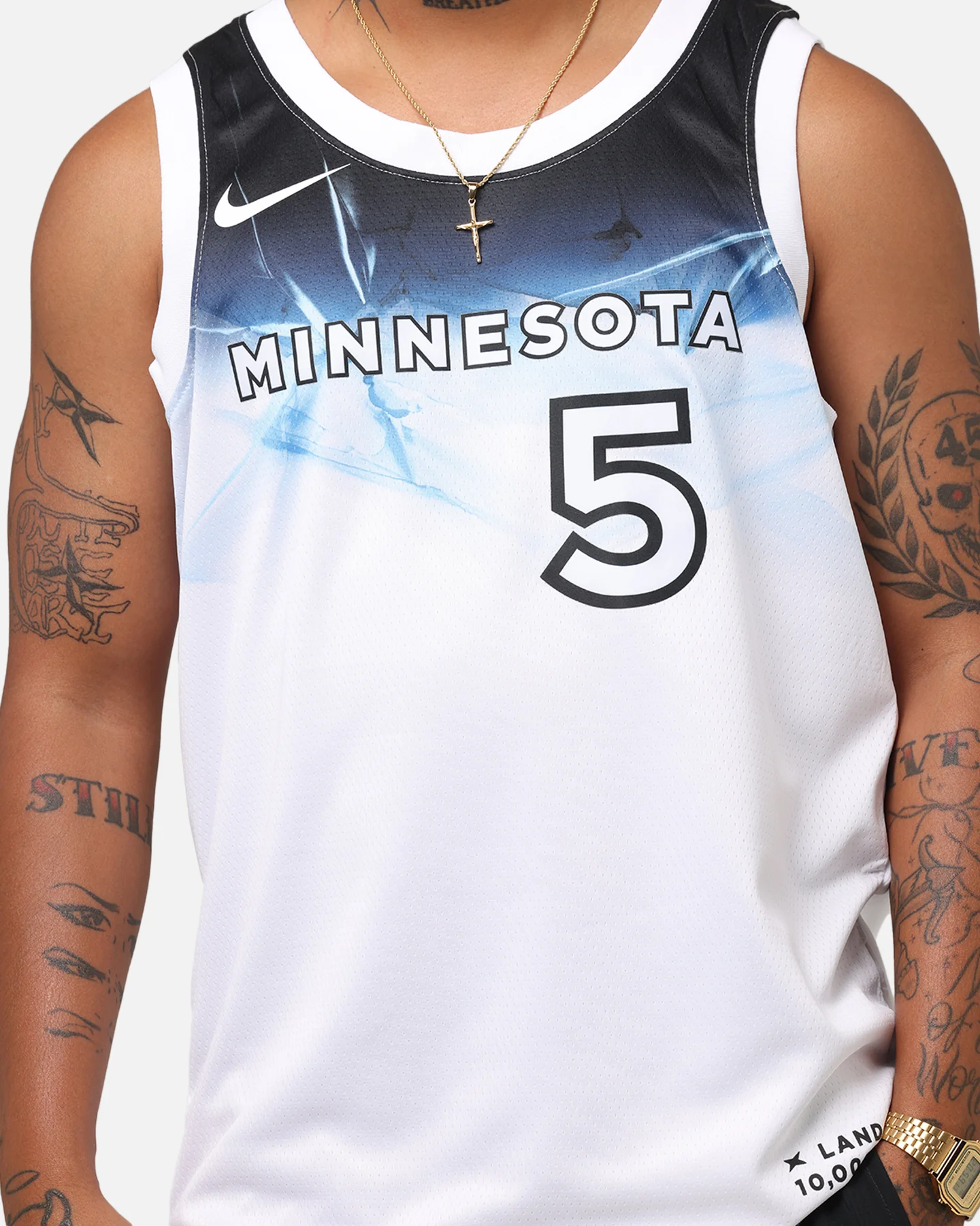 Nike Anthony Edwards Minnesota Timberwolves #5 City Edition 2024/25 Nike Dri-Fit NBA Swingman Jersey White - Image 7