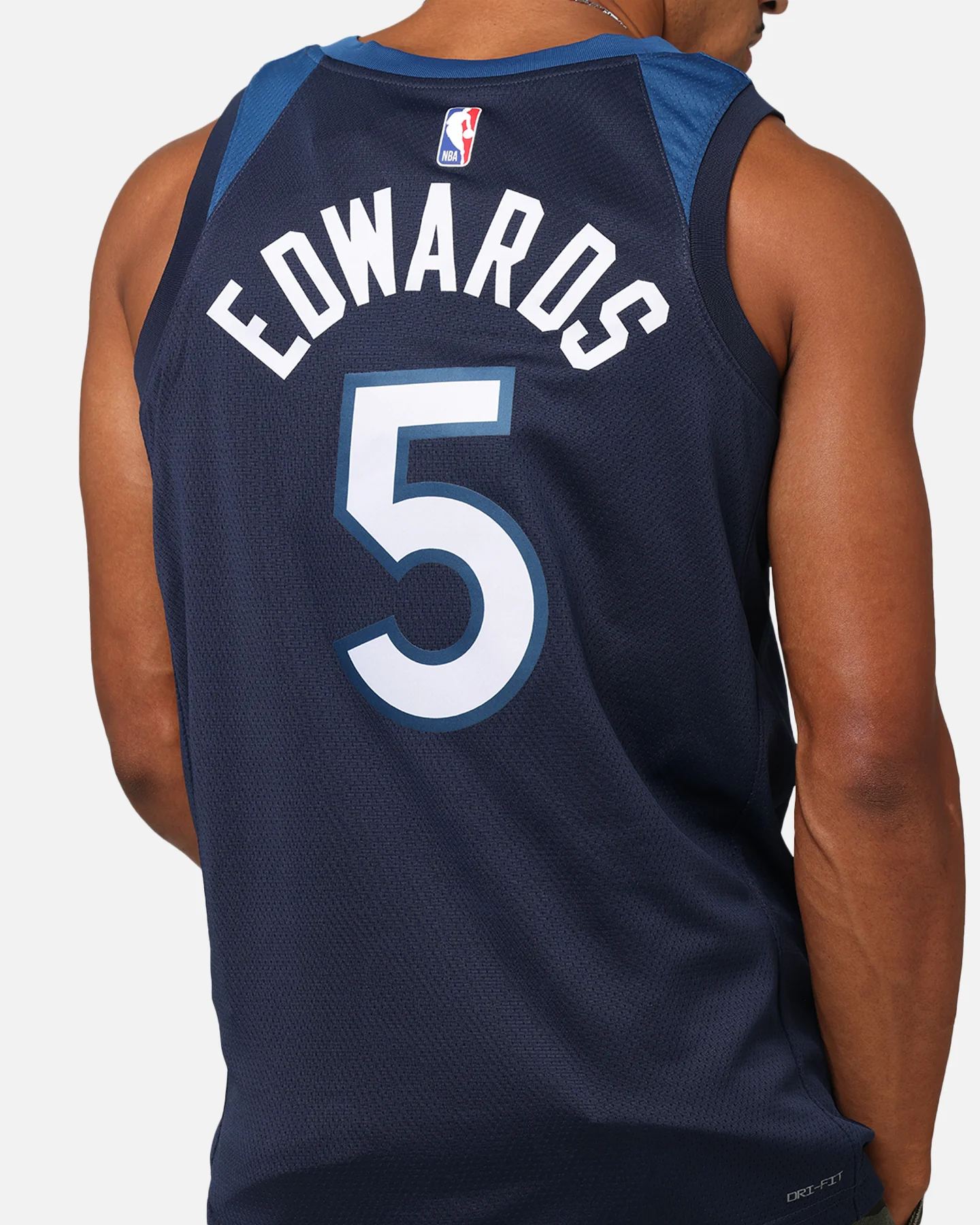 Nike Anthony Edwards Minnesota Timberwolves #5 Icon Edition 2022/23 Nike Dri-Fit NBA Swingman Jersey College Navy - Image 7