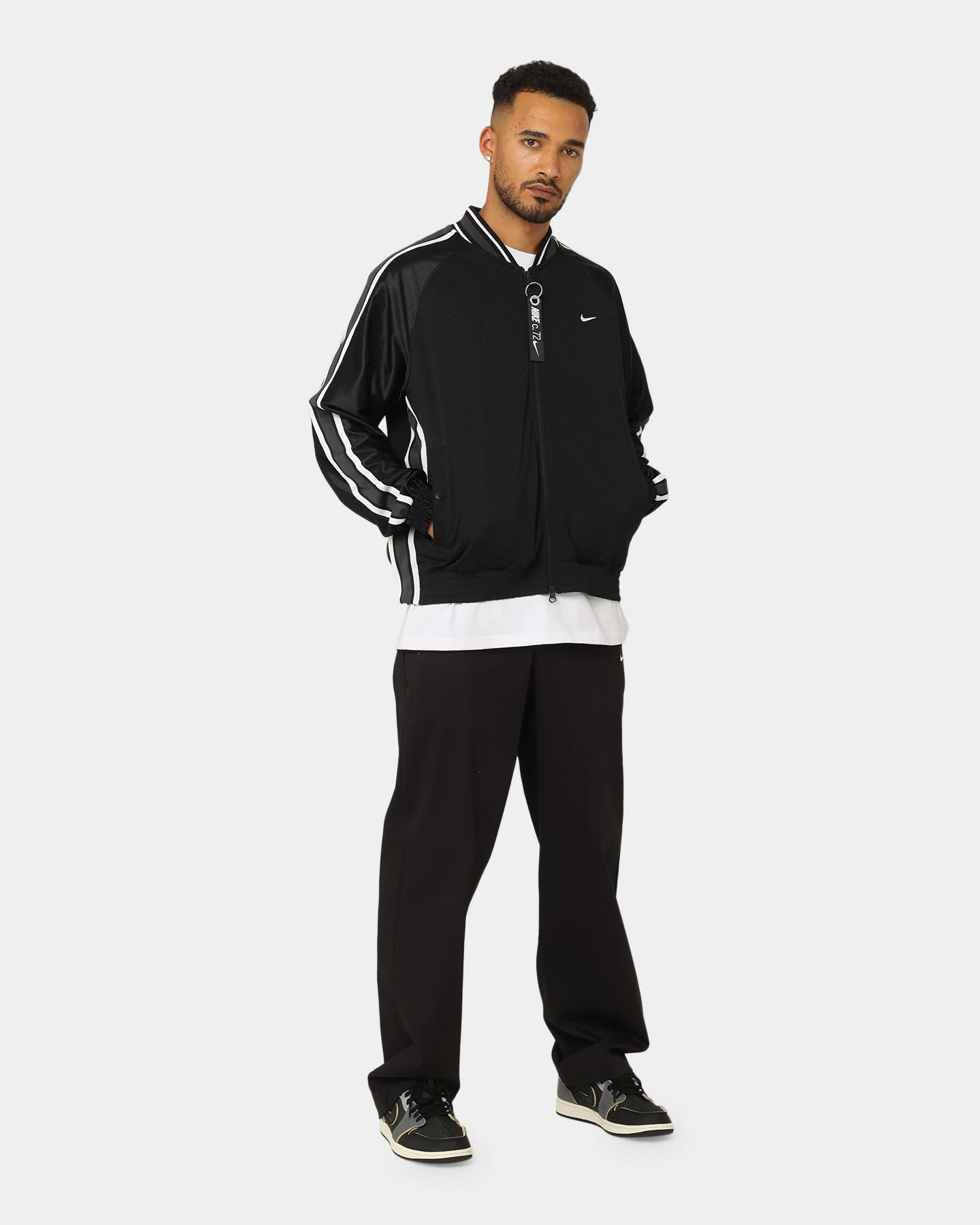 Nike Basketball Circa Jacket Black/Black/White - Image 3