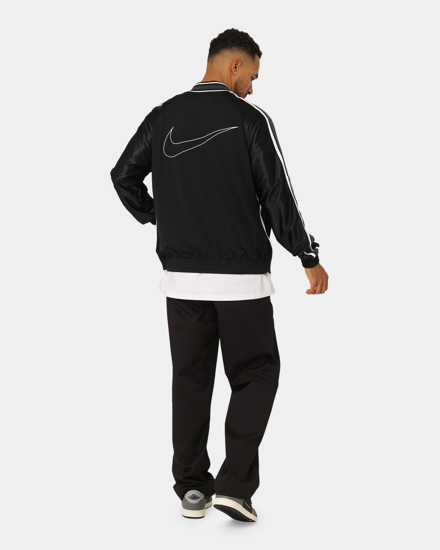 Nike Basketball Circa Jacket Black/Black/White - Image 8