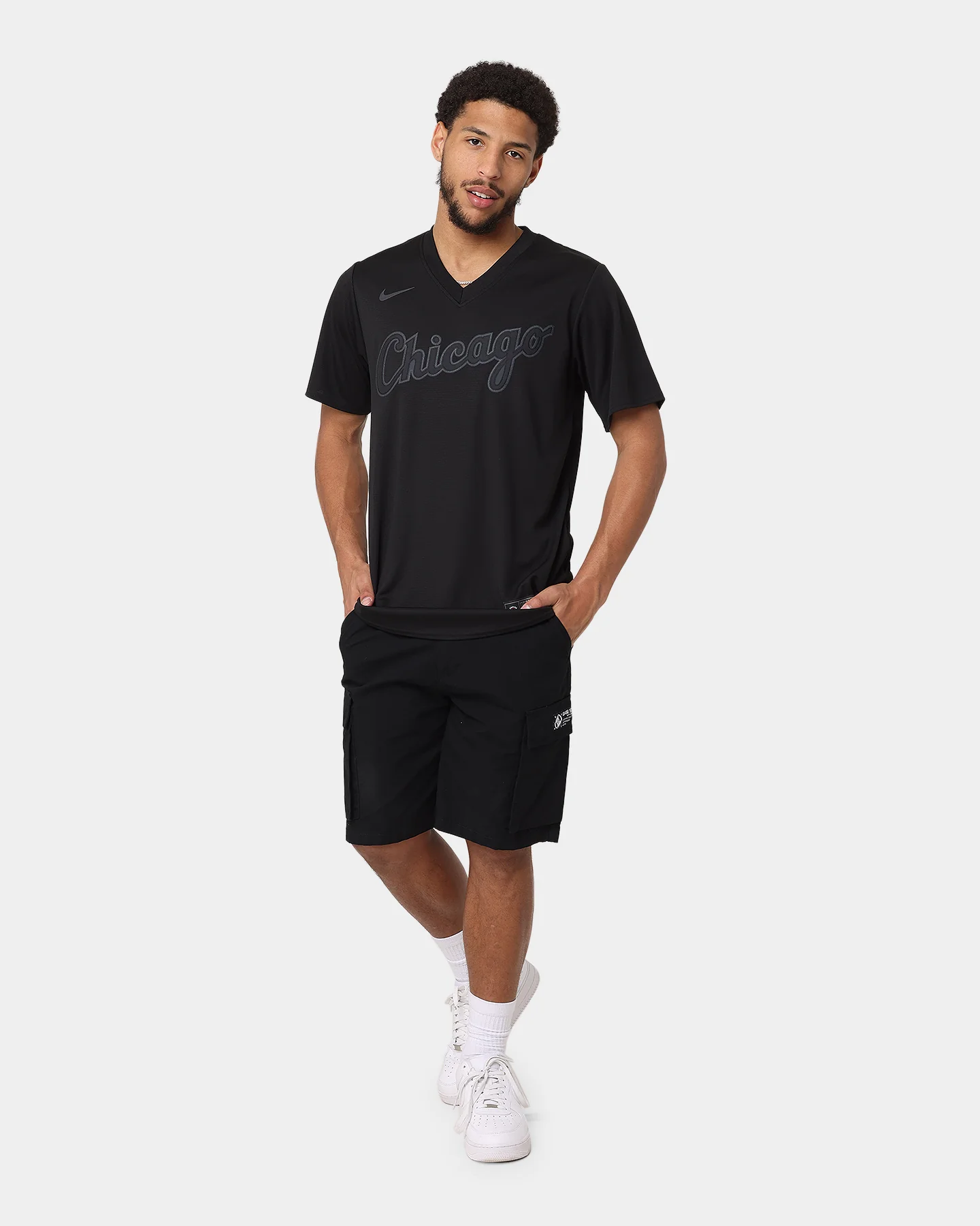 Nike Boston White Sox Triple Black Team Jersey Black - Image 2