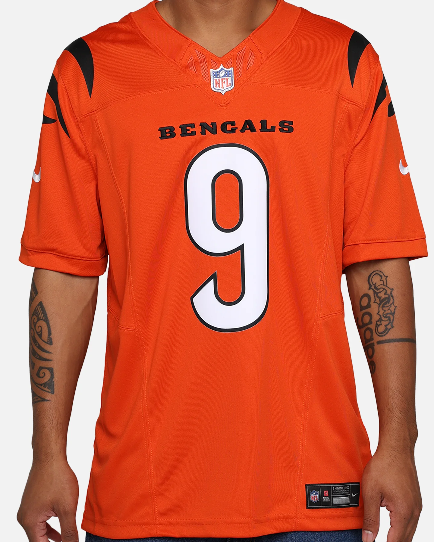 Nike Cincinnati Bengals Joseph Burrow #9 Limited Jersey University Orange - Image 4