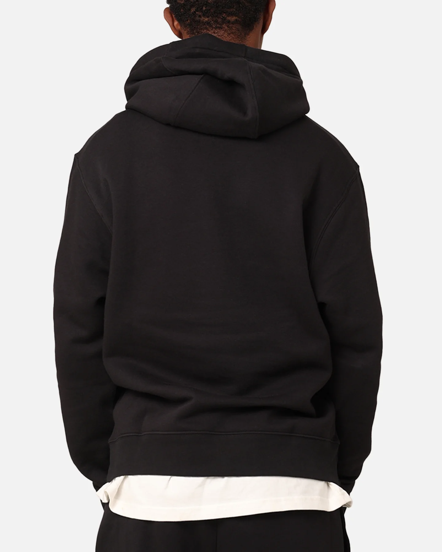 Nike Club Fleece Pullover Hoodie Black/Sail - Image 3