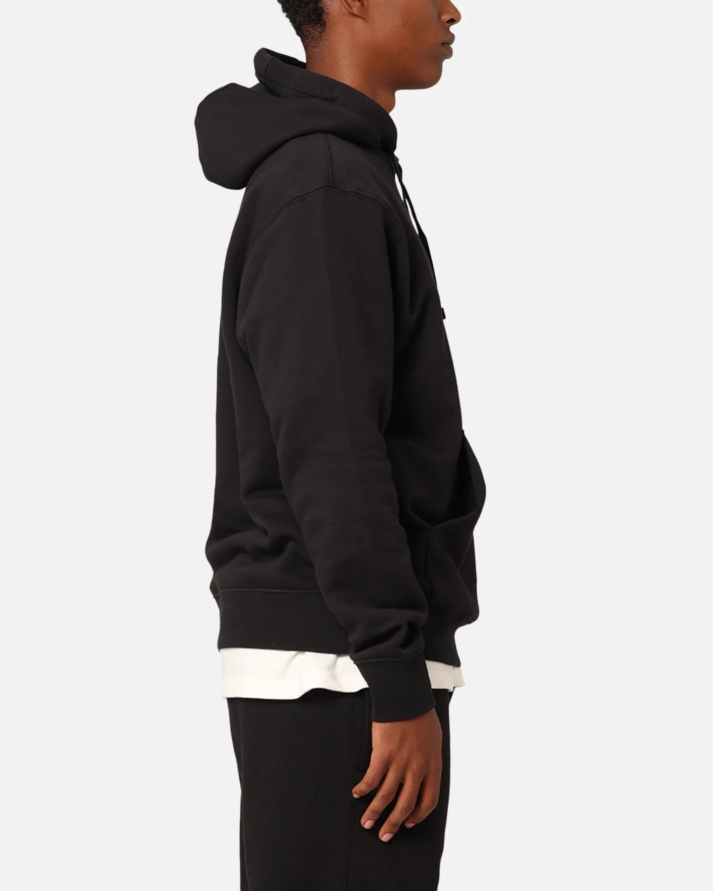 Nike Club Fleece Pullover Hoodie Black/Sail - Image 4