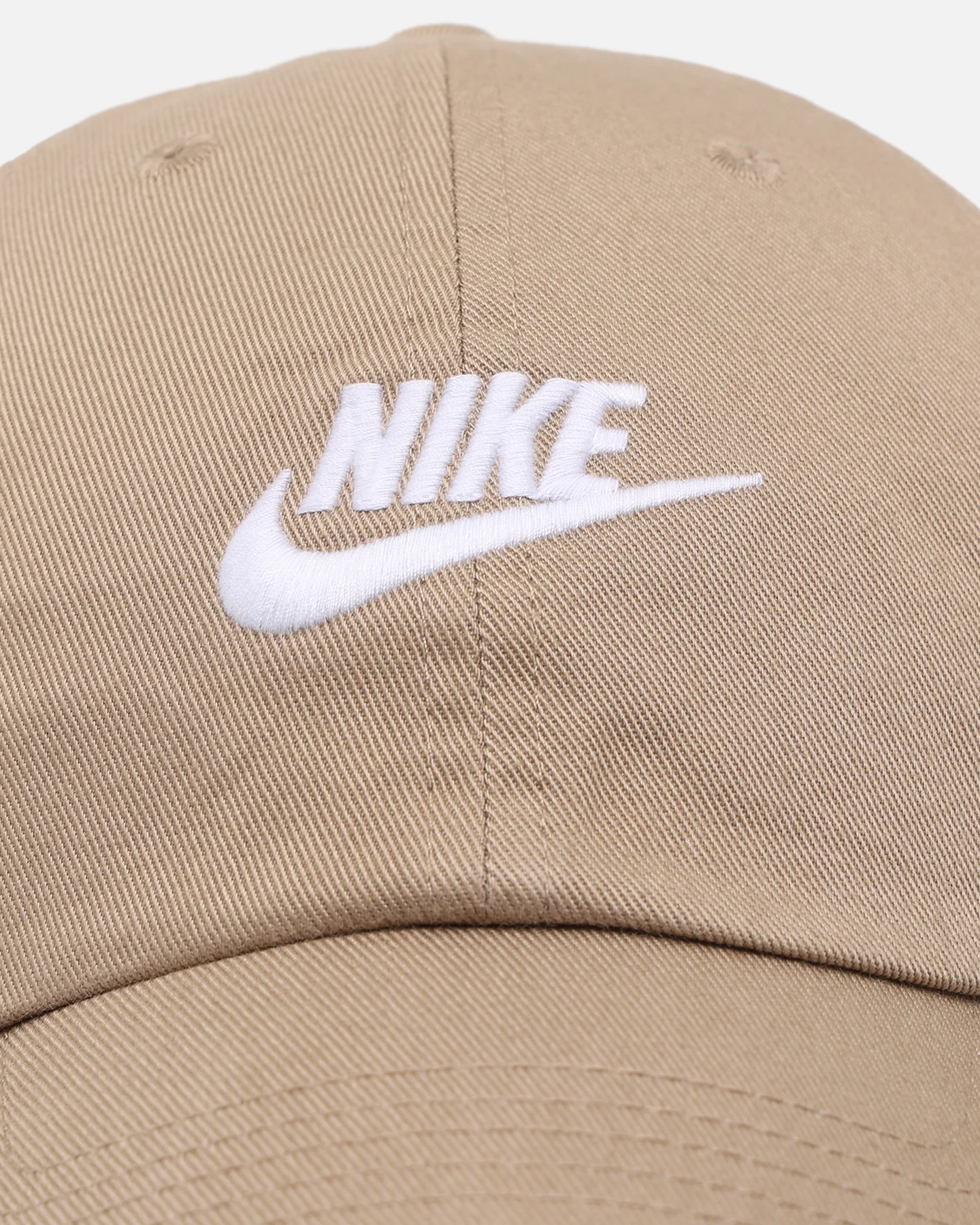 Nike Club Unstructured Futura Wash Strapback Cap Khaki/White - Image 5