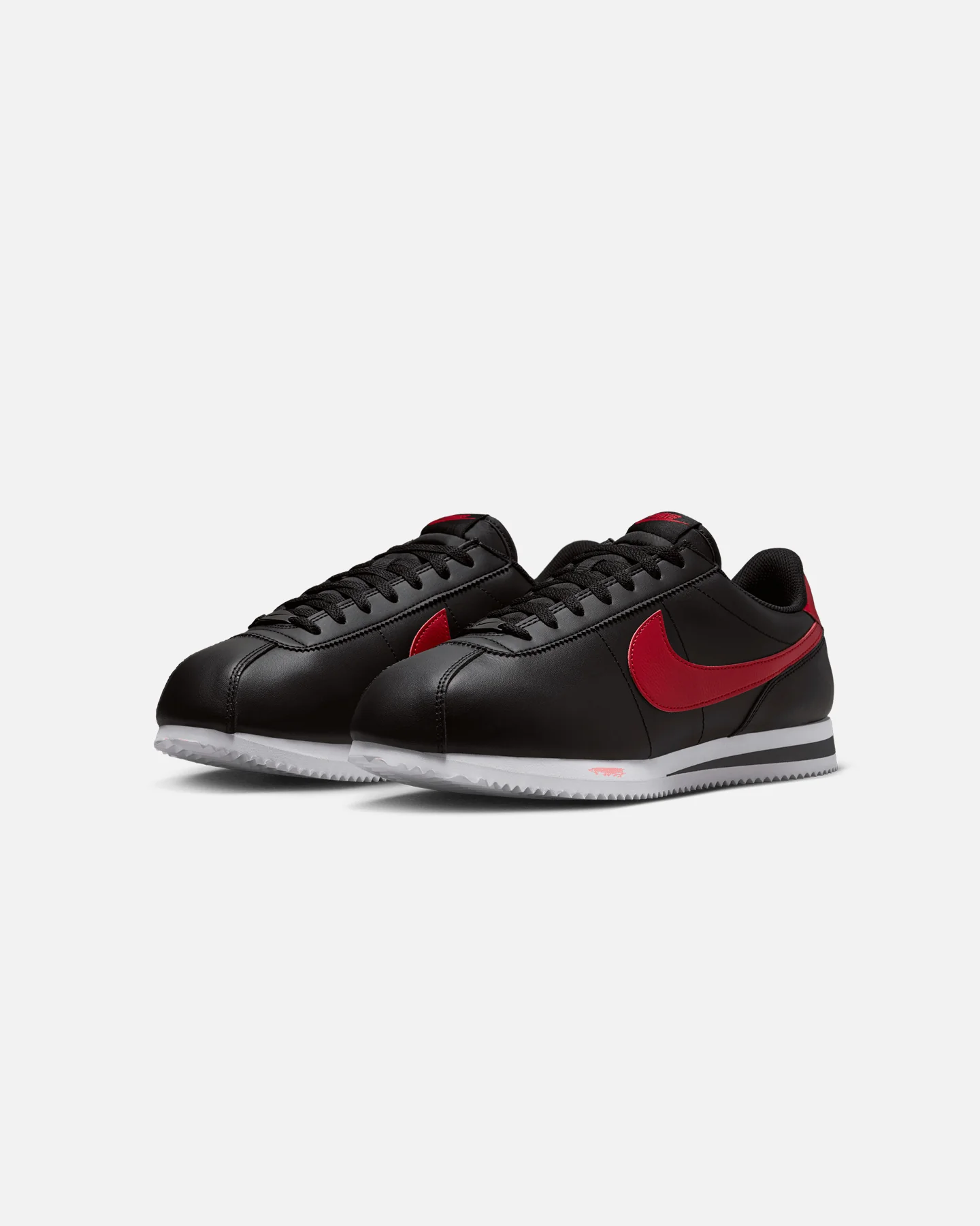 Nike Cortez Leather Black/Red - Image 2