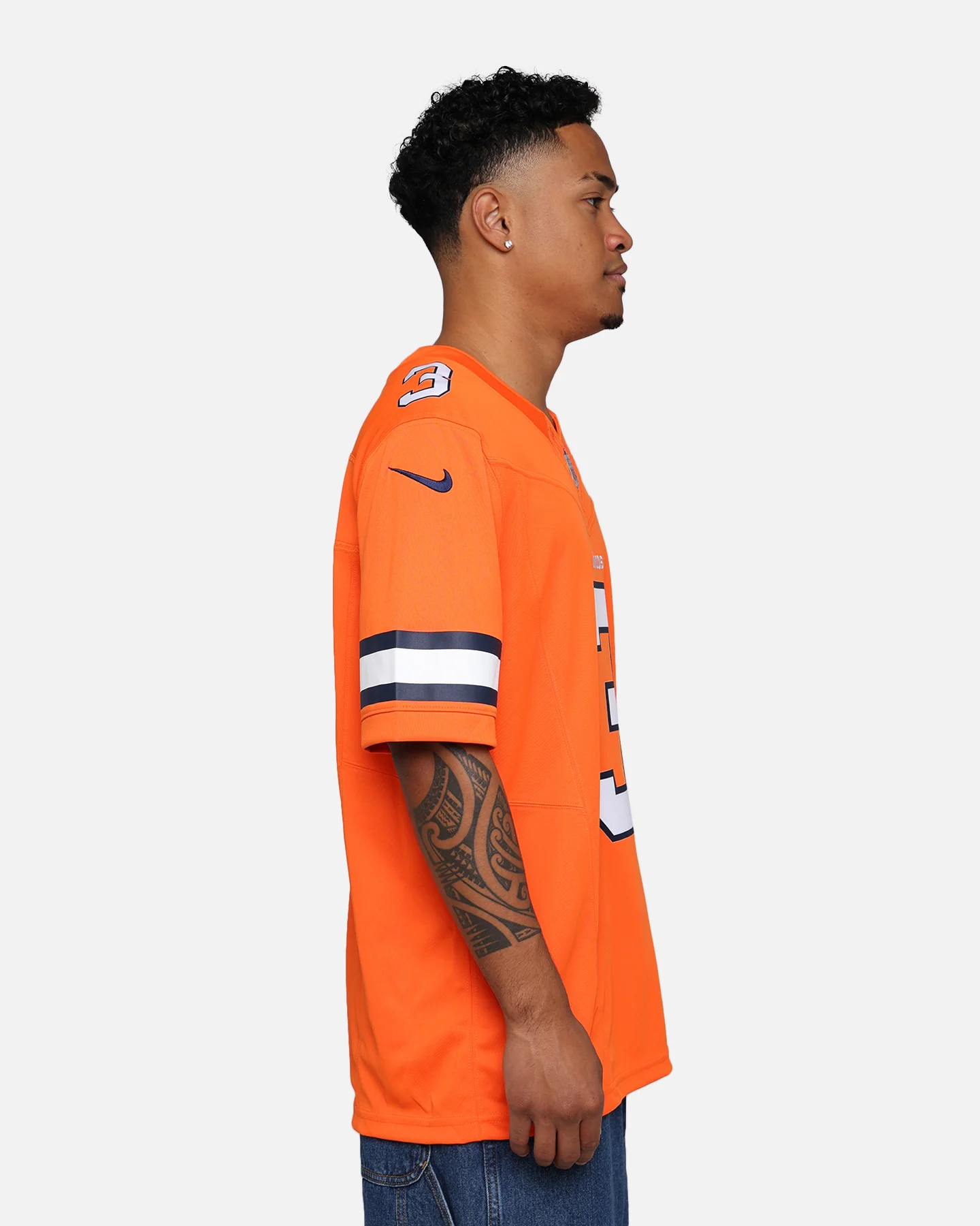 Nike Denver Broncos Russell Wilson #3 Limited Jersey Brilliant Orange - Image 6