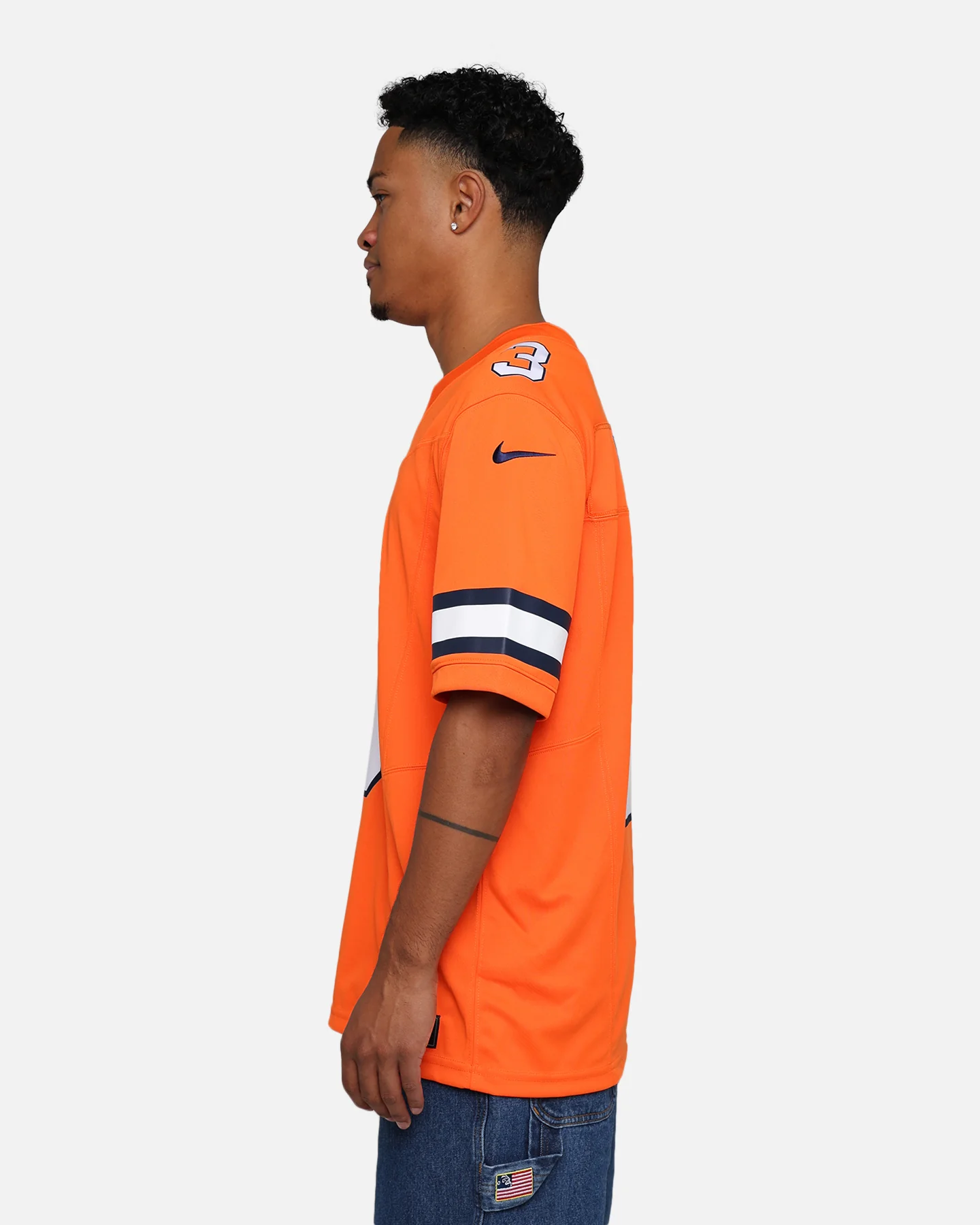 Nike Denver Broncos Russell Wilson #3 Limited Jersey Brilliant Orange - Image 7