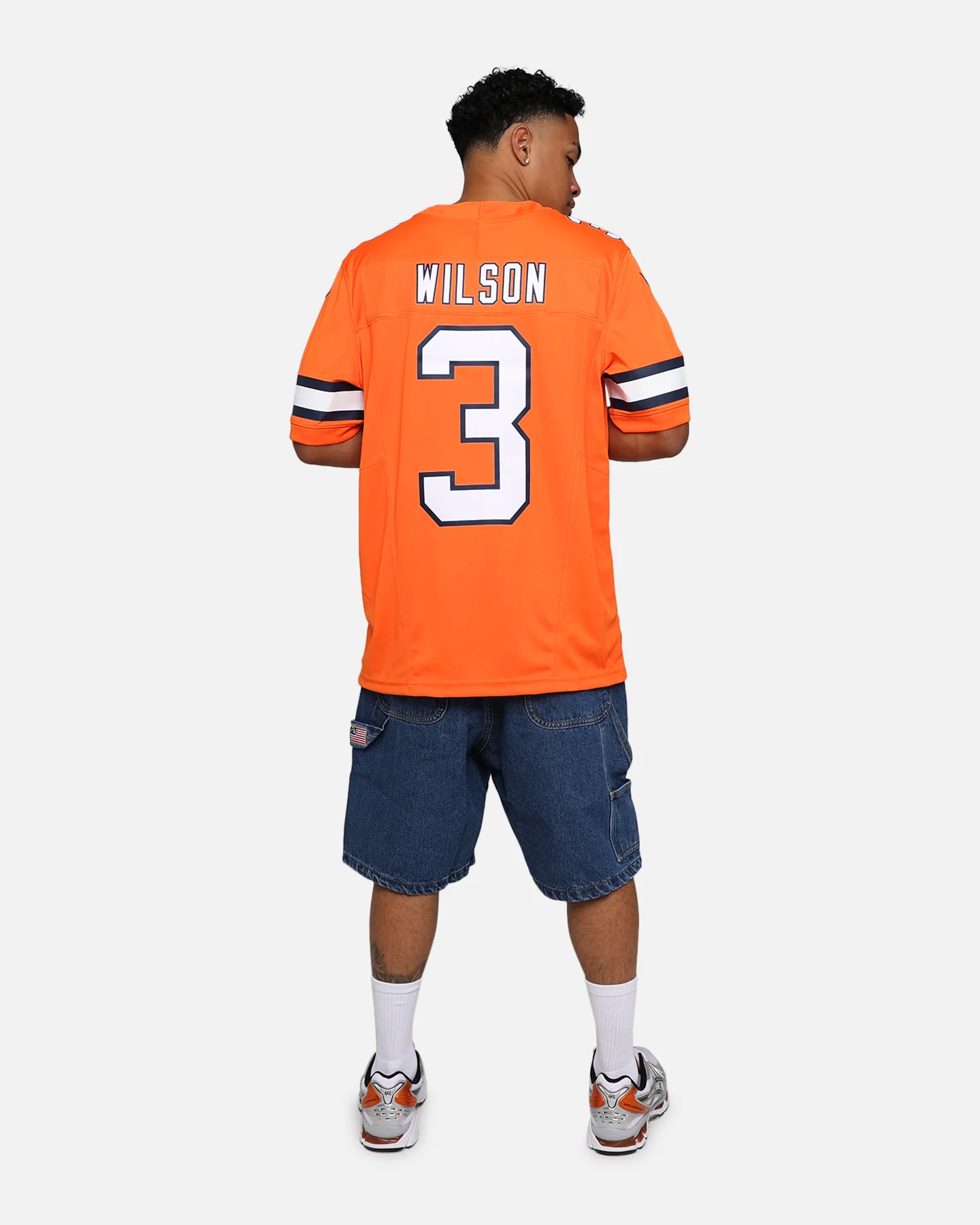 Nike Denver Broncos Russell Wilson #3 Limited Jersey Brilliant Orange - Image 8