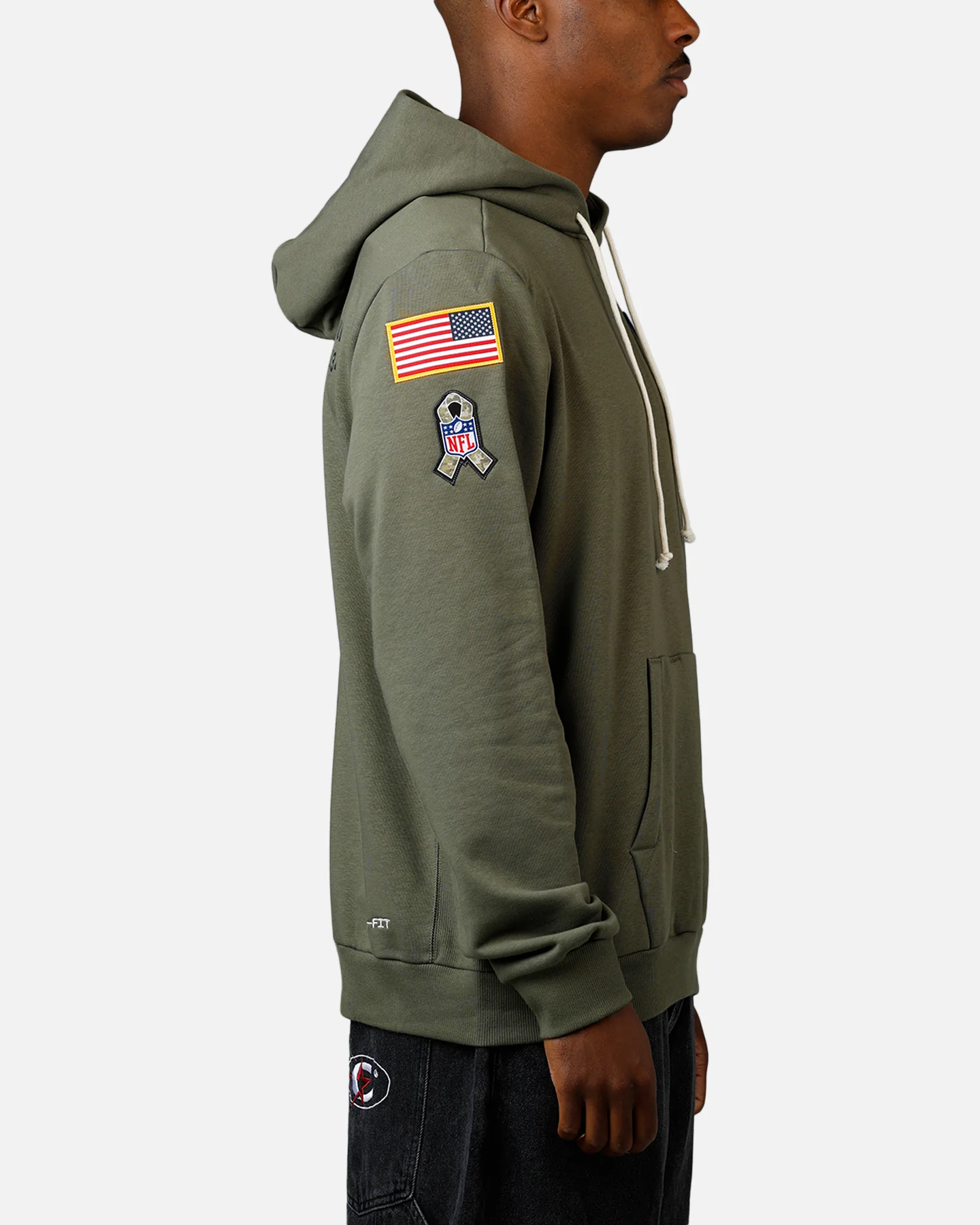 Nike Detroit Lions Salute To Service Hoodie Olive - Image 4