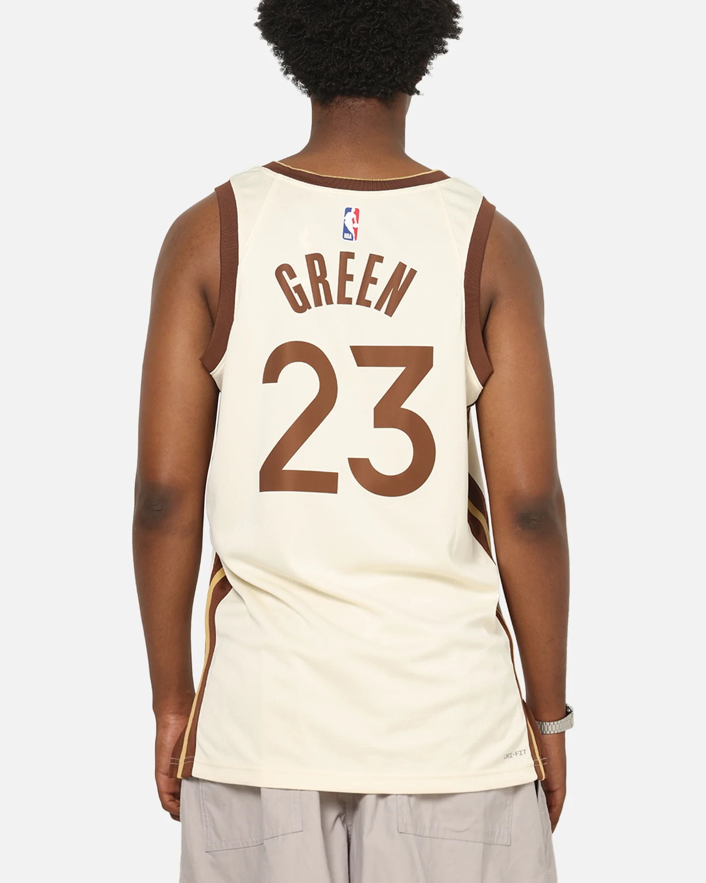 Nike Draymond Green Golden State Warriors #23 City Edition 2025/26 NBA Swingman Jersey Natural/Green - Image 2