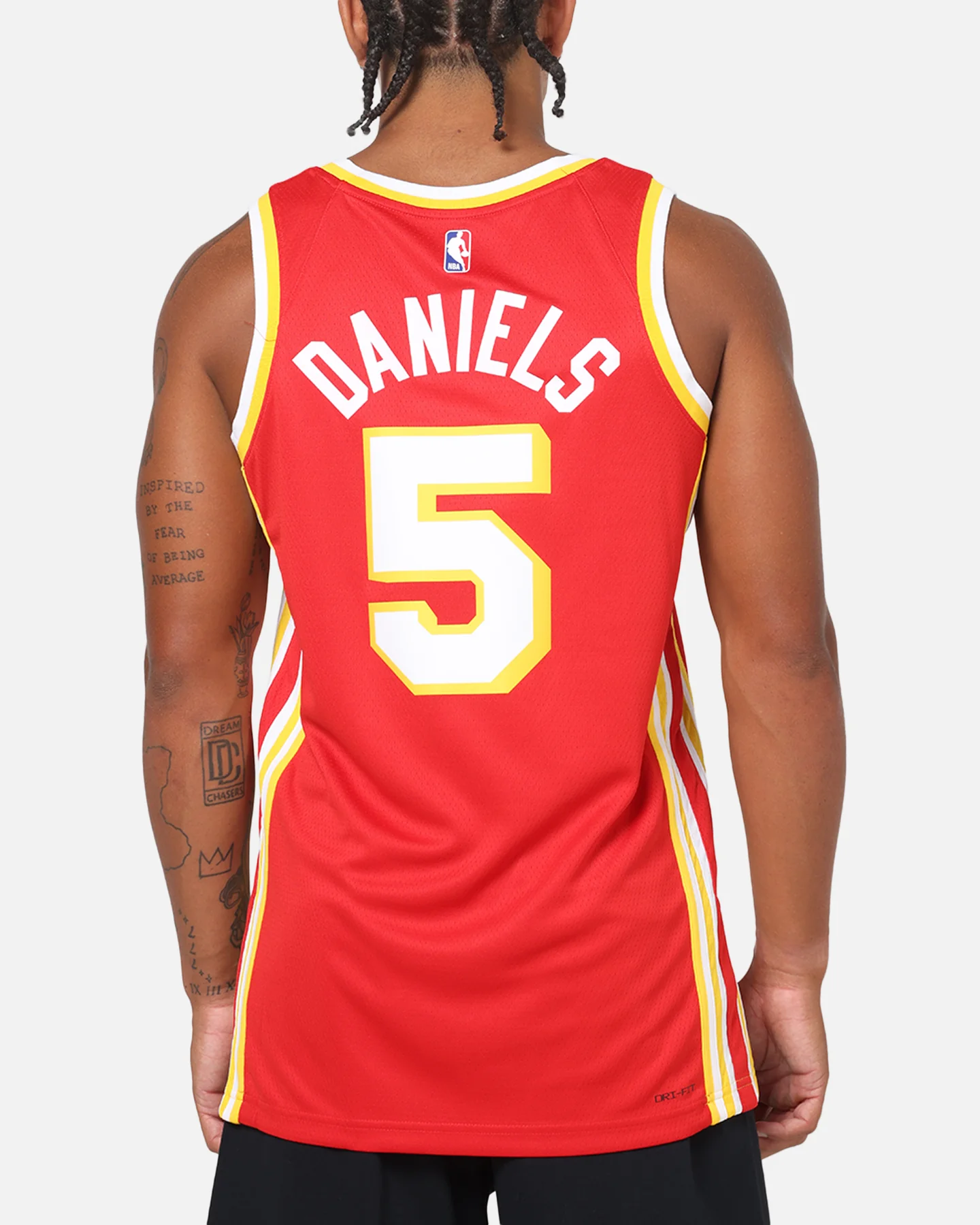 Nike Dyson Daniels Atlanta Hawks #5 Icon Edition Nike Dri-FIT NBA Swingman Jersey University Red - Image 2