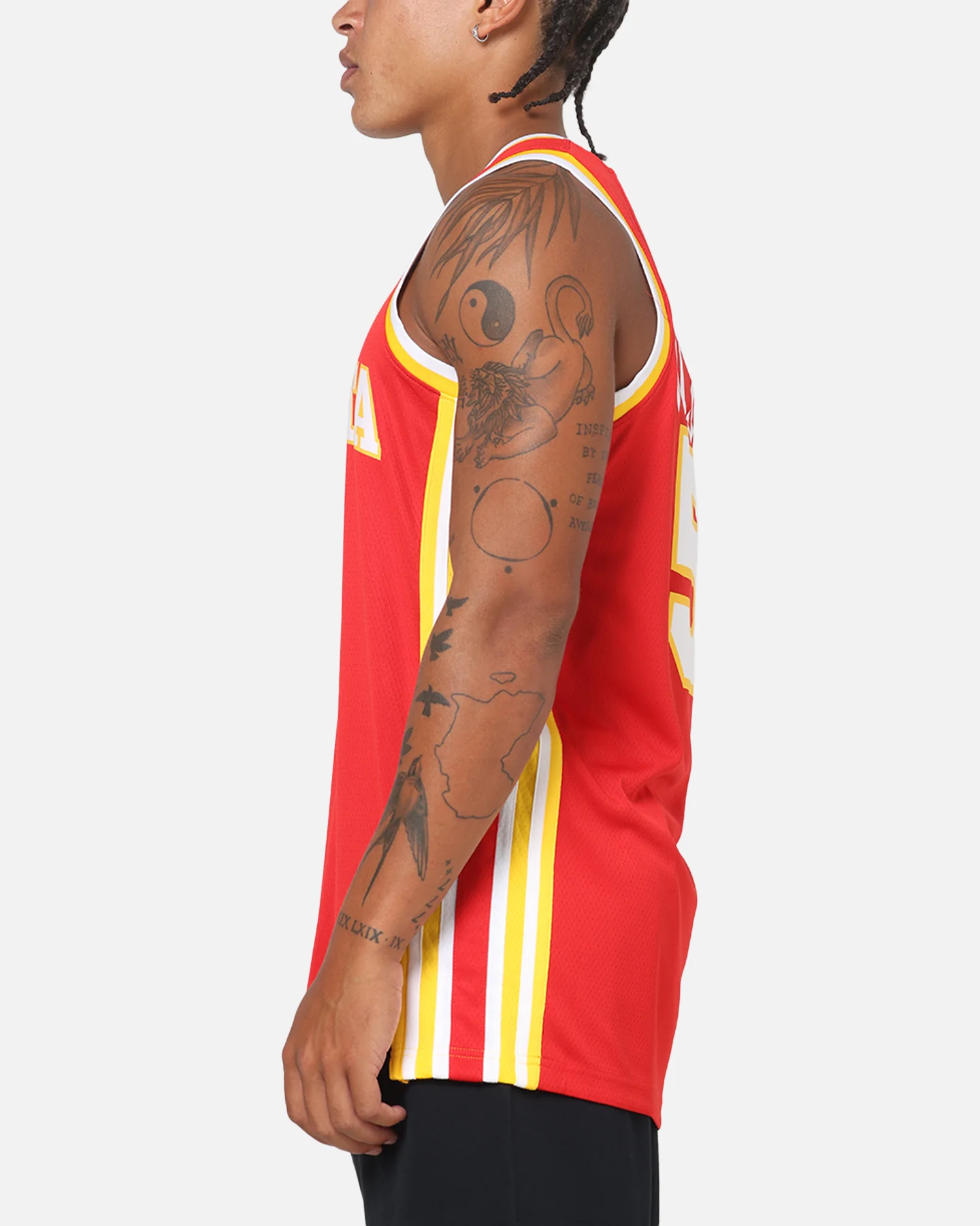 Nike Dyson Daniels Atlanta Hawks #5 Icon Edition Nike Dri-FIT NBA Swingman Jersey University Red - Image 6