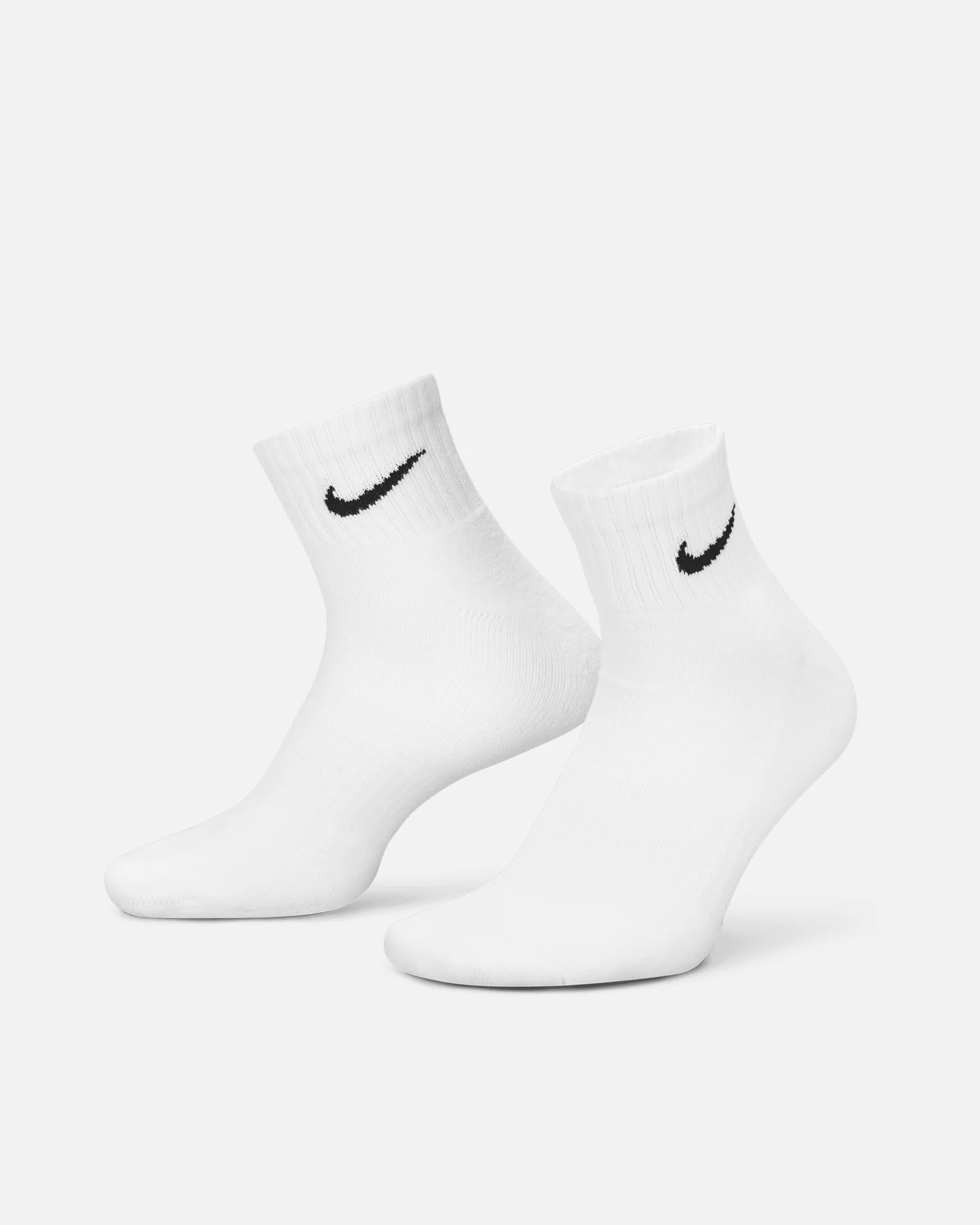 Nike Everyday Cotton Cushioned Ankle Socks 6 Pack White/Black - Image 3