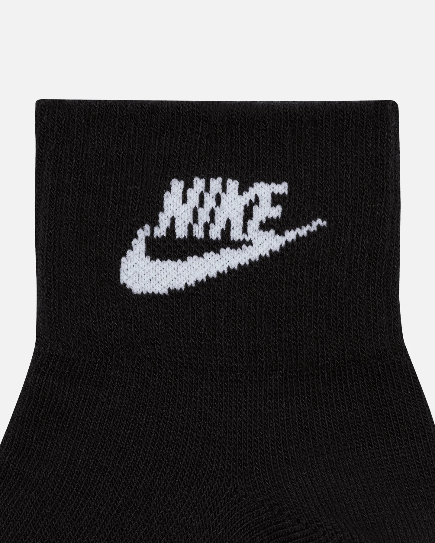 Nike Everyday Essential Ankle Socks 3 Pack Black/White - Image 2