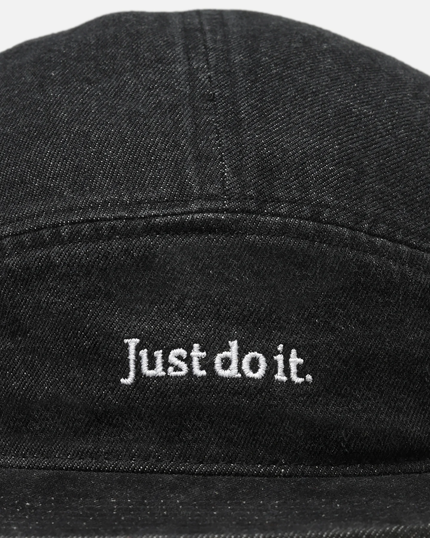 Nike Fly Unstructured Denim Strapback Cap Black/Black/White - Image 5