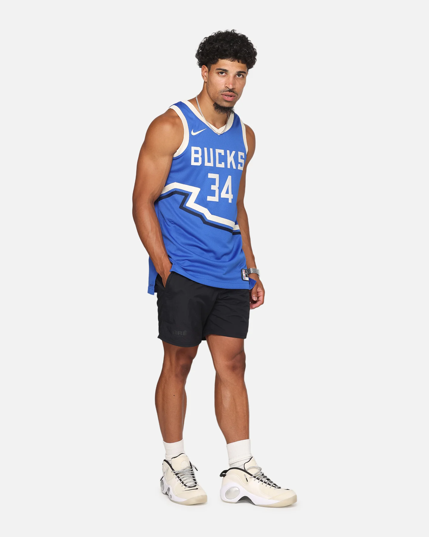 Nike Giannis Antetokounmpo Milwaukee Bucks #34 City Edition 2024/25 Nike Dri-Fit NBA Swingman Jersey Game Royal - Image 3