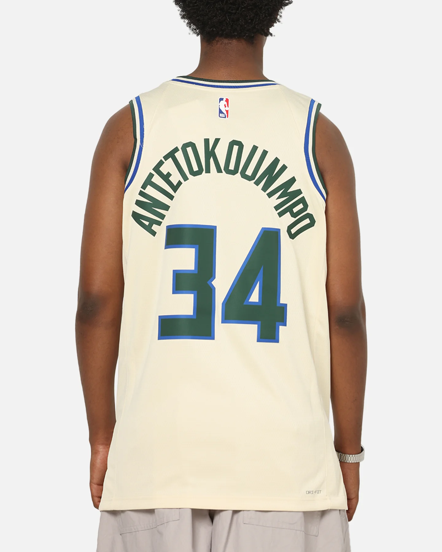 Nike Giannis Antetokounmpo Milwaukee Bucks #34 City Edition 2025/26 NBA Swingman Jersey Flat Opal/Green - Image 2