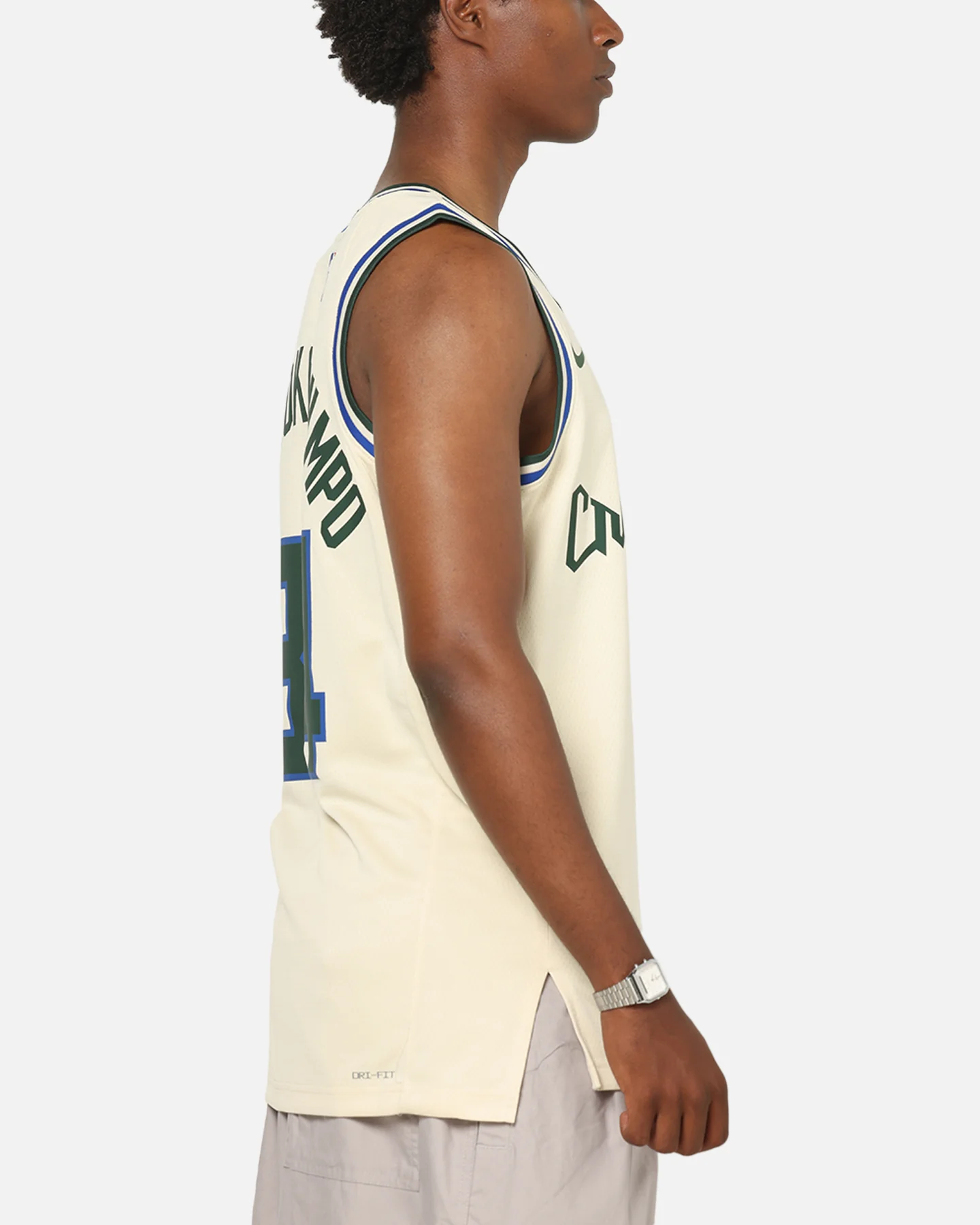 Nike Giannis Antetokounmpo Milwaukee Bucks #34 City Edition 2025/26 NBA Swingman Jersey Flat Opal/Green - Image 5