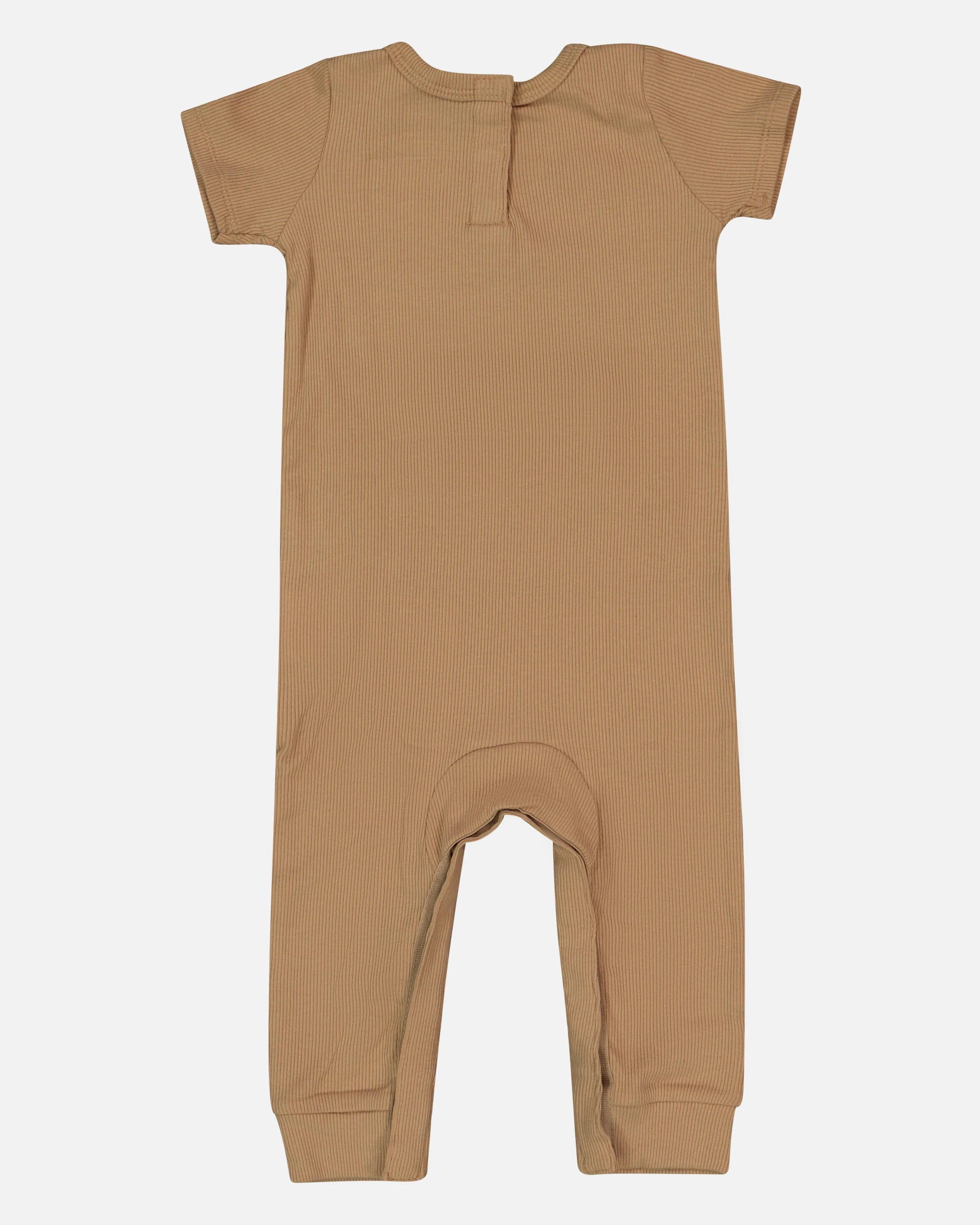 Nike Infants' Rib Knit Romper and Socks Set Brown - Image 4