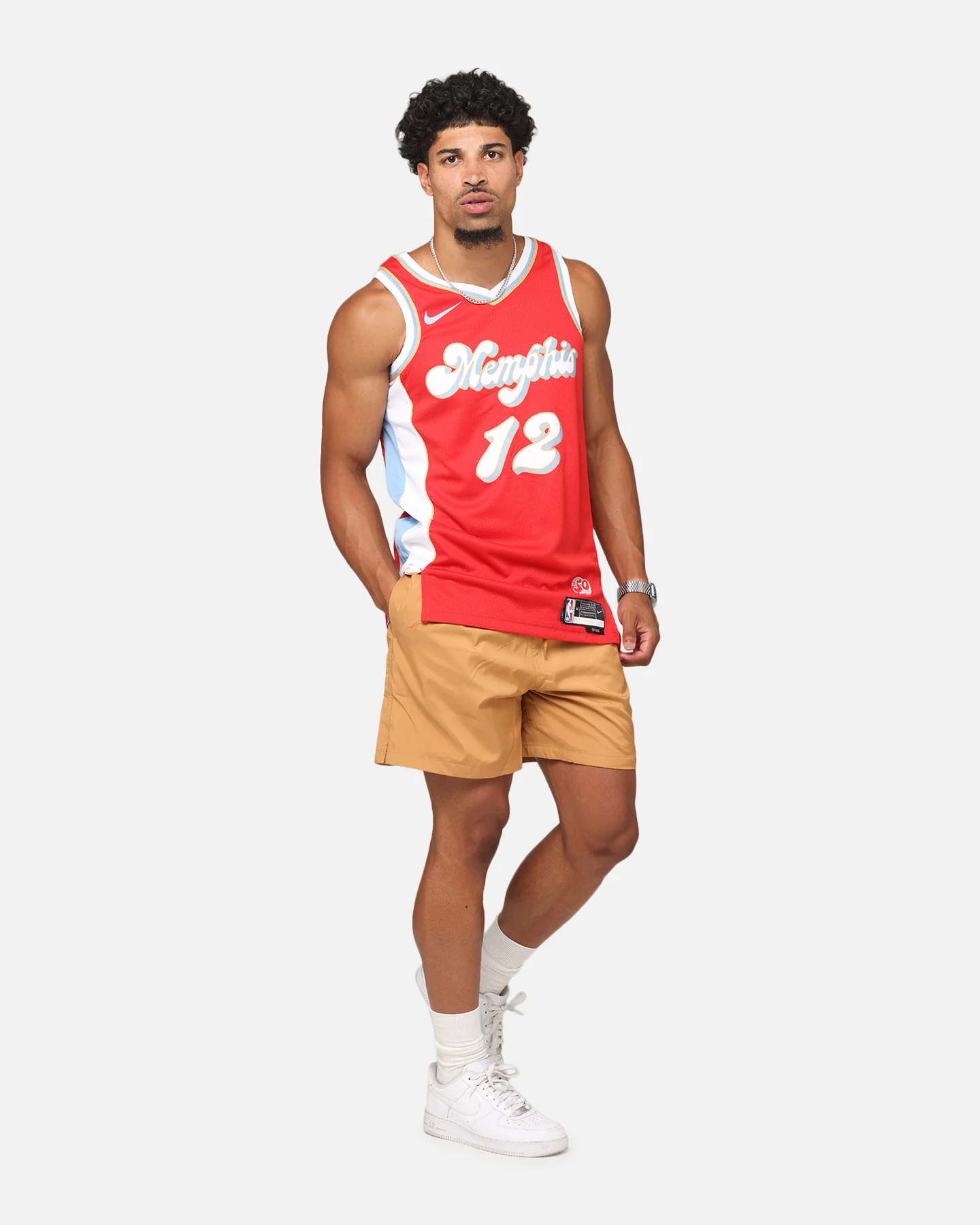 Nike Ja Morant Memphis Grizzlies #12 City Edition 2024/25 Nike Dri-Fit NBA Swingman Jersey University Red - Image 3