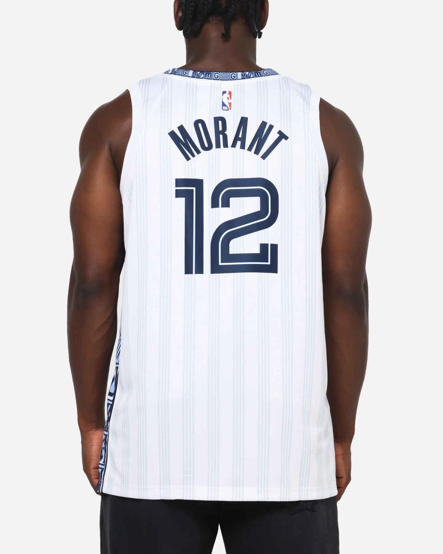 Nike Ja Morant Memphis Grizzlies #12 City Edition Dri-FIT NBA Swingman Jersey White - Image 2